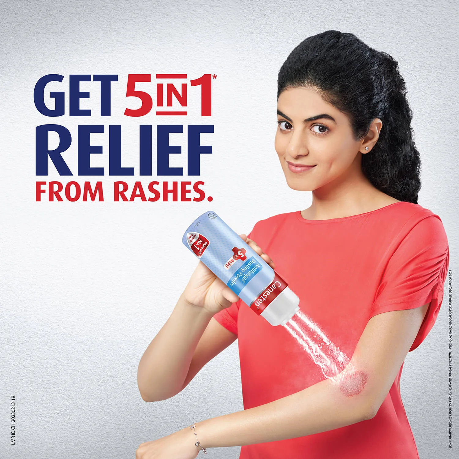 Canesten Dusting Antifungal Powder Relief from Skin Irritation Prickly Heat Redness Itching Fungal Infection - 100gms - Image 3