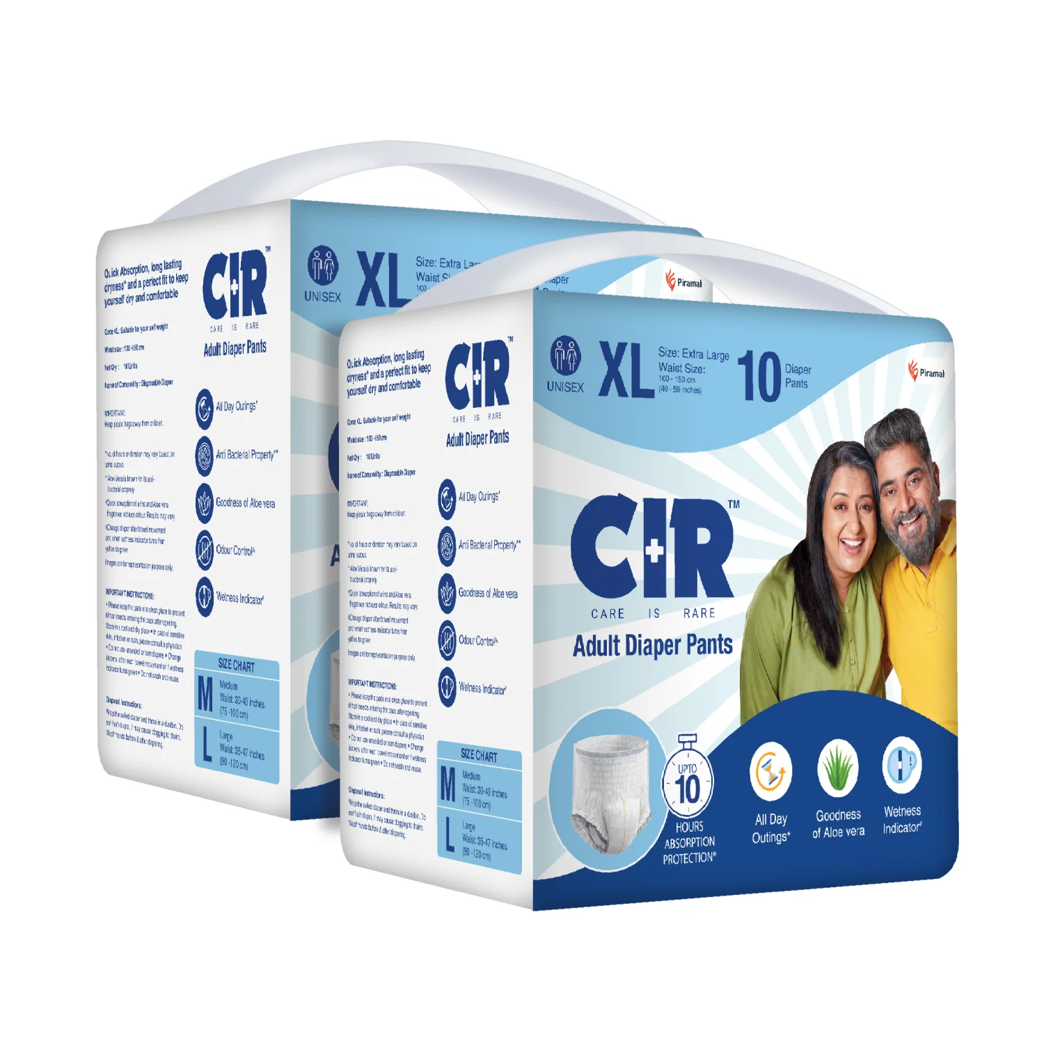 CIR Adult Diaper Pants Unisex With Wetness Indicator I Odour Control | Enriched with Aloe Vera to avoid skin irritation and rashes- (M, L & XL) - Image 12