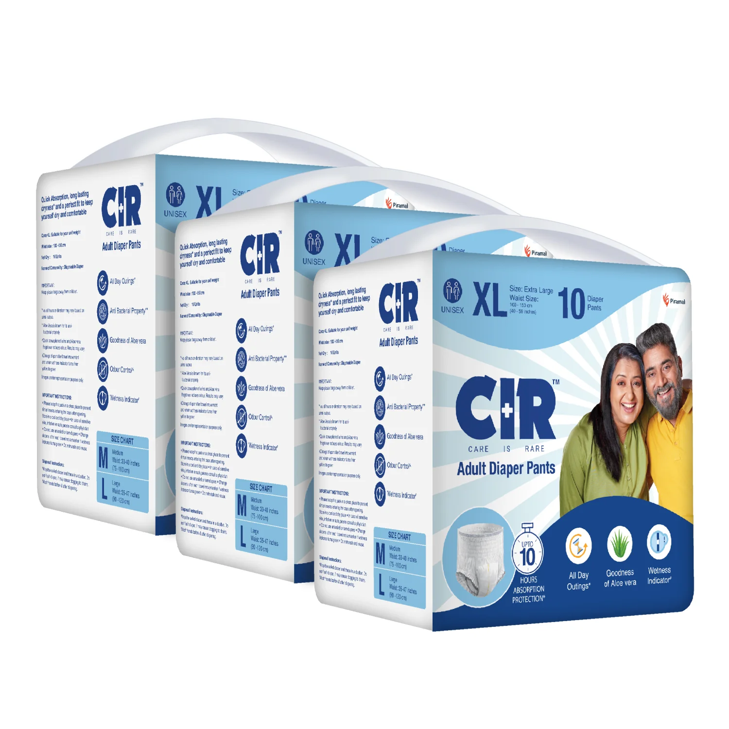 CIR Adult Diaper Pants Unisex With Wetness Indicator I Odour Control | Enriched with Aloe Vera to avoid skin irritation and rashes- (M, L & XL) - Image 13