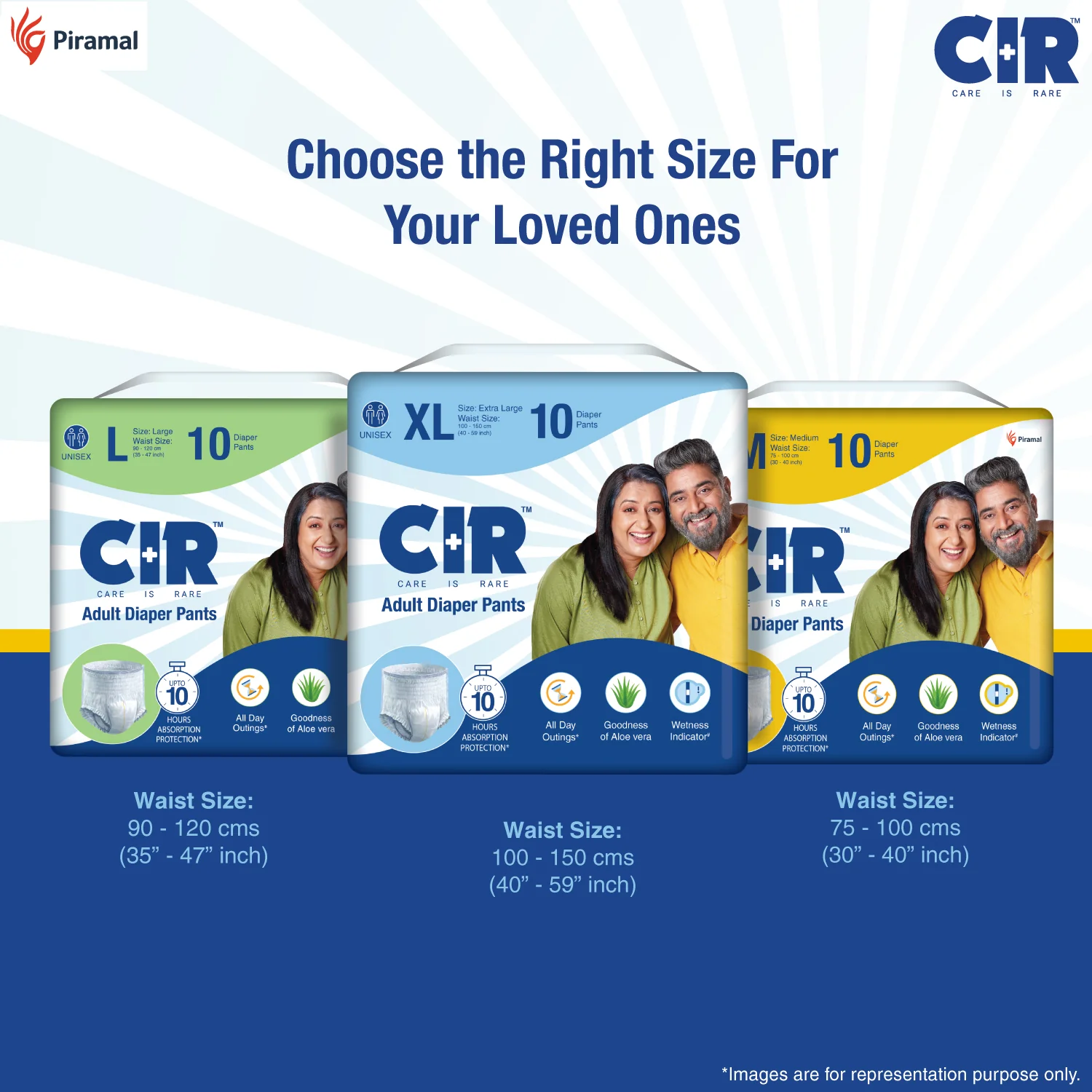 CIR Adult Diaper Pants Unisex With Wetness Indicator I Odour Control | Enriched with Aloe Vera to avoid skin irritation and rashes- (M, L & XL) - Image 18