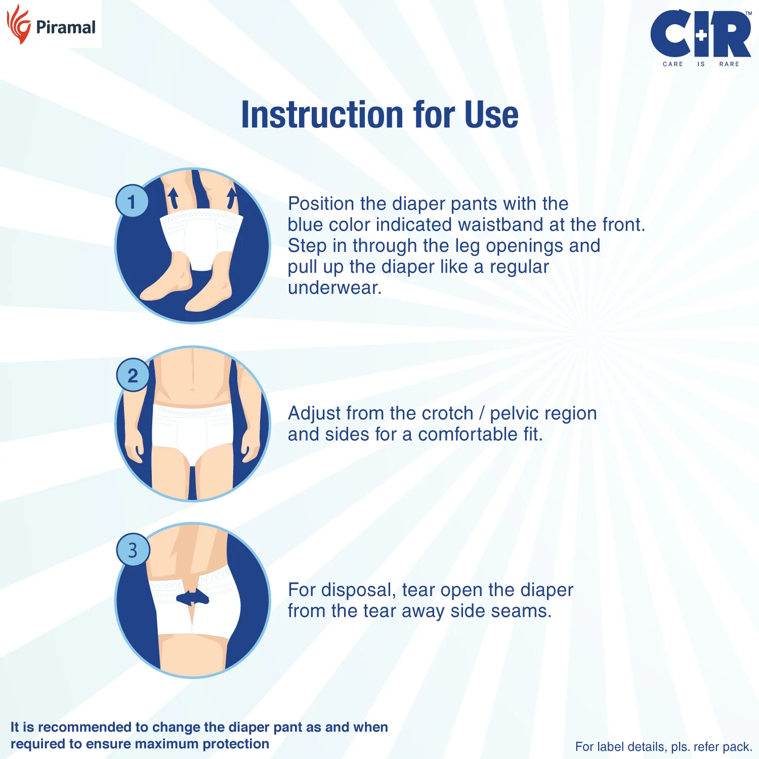 CIR Adult Diaper Pants Unisex With Wetness Indicator I Odour Control | Enriched with Aloe Vera to avoid skin irritation and rashes- (M, L & XL) - Image 19