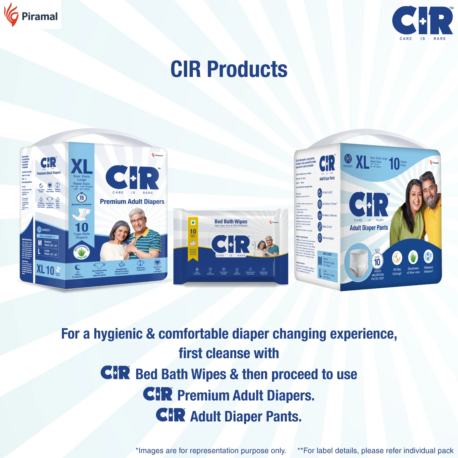 CIR Adult Diaper Pants Unisex With Wetness Indicator I Odour Control | Enriched with Aloe Vera to avoid skin irritation and rashes- (M, L & XL) - Image 20