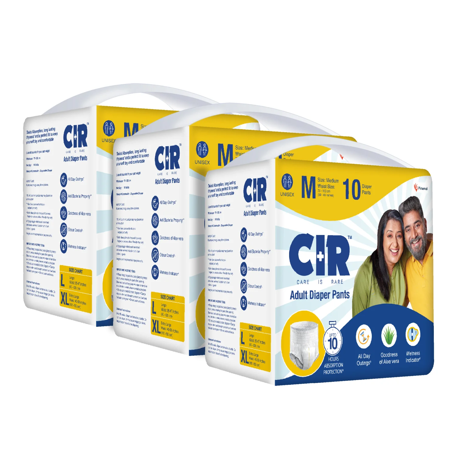 CIR Adult Diaper Pants Unisex With Wetness Indicator I Odour Control | Enriched with Aloe Vera to avoid skin irritation and rashes- (M, L & XL) - Image 22