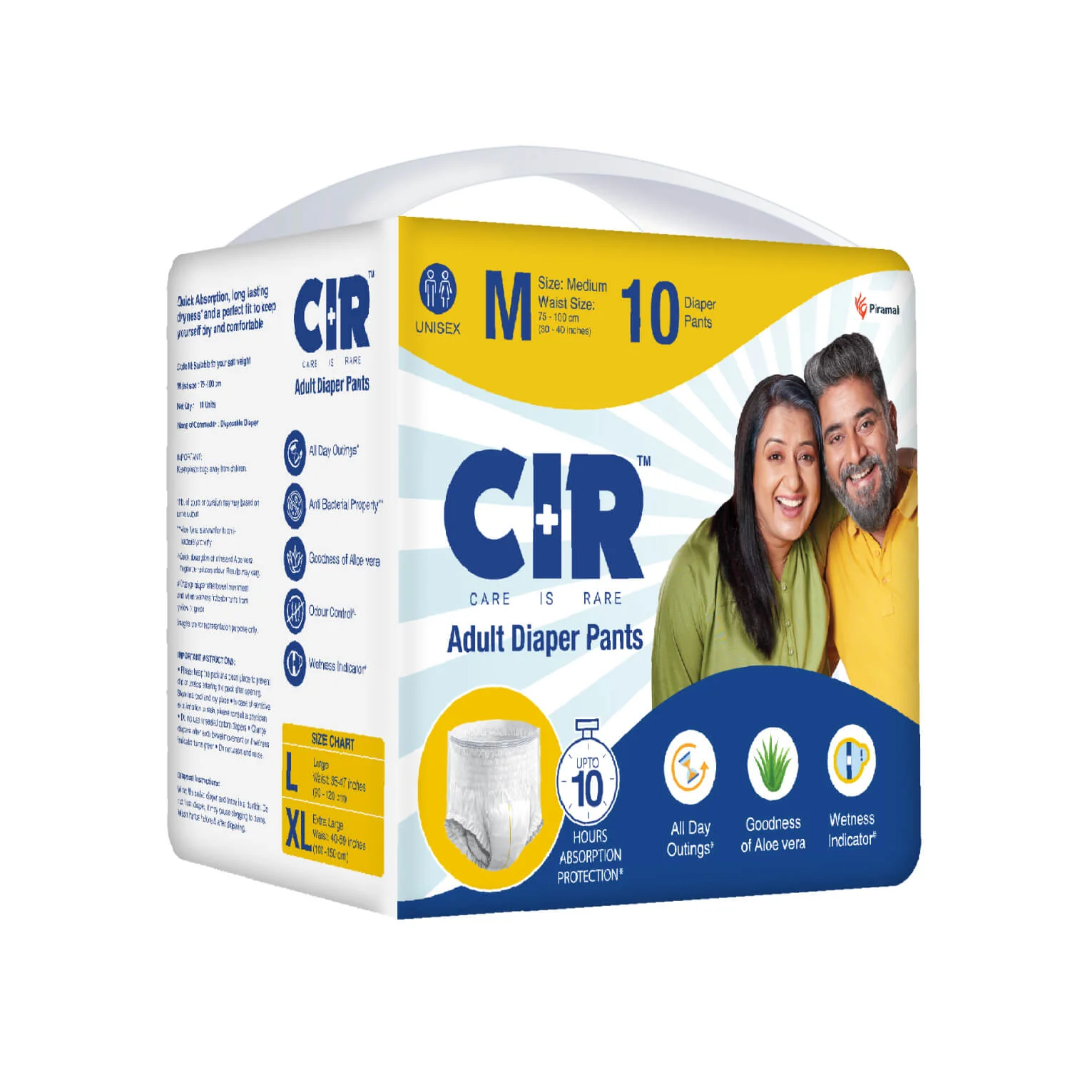CIR Adult Diaper Pants Unisex With Wetness Indicator I Odour Control | Enriched with Aloe Vera to avoid skin irritation and rashes- (M, L & XL) - Image 24