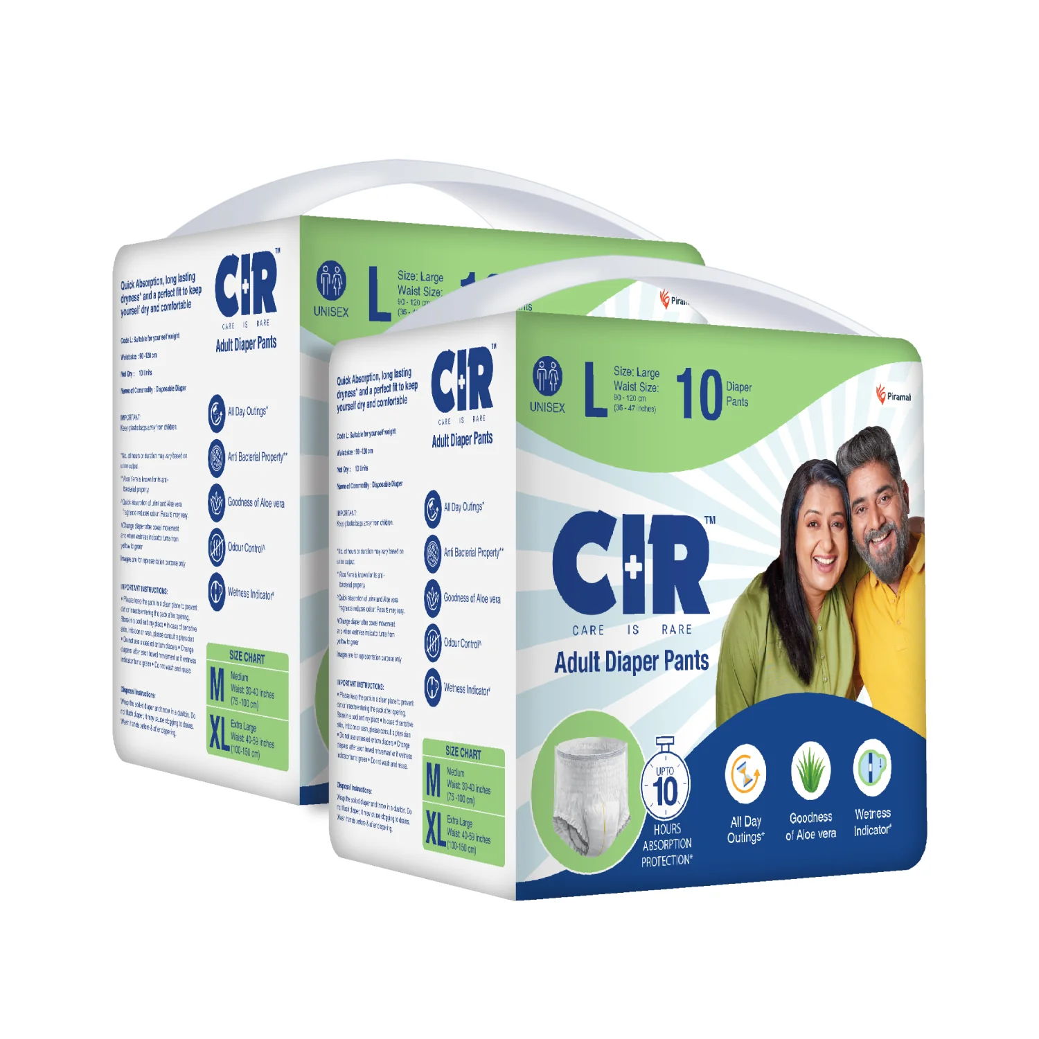 CIR Adult Diaper Pants Unisex With Wetness Indicator I Odour Control | Enriched with Aloe Vera to avoid skin irritation and rashes- (M, L & XL) - Image 26