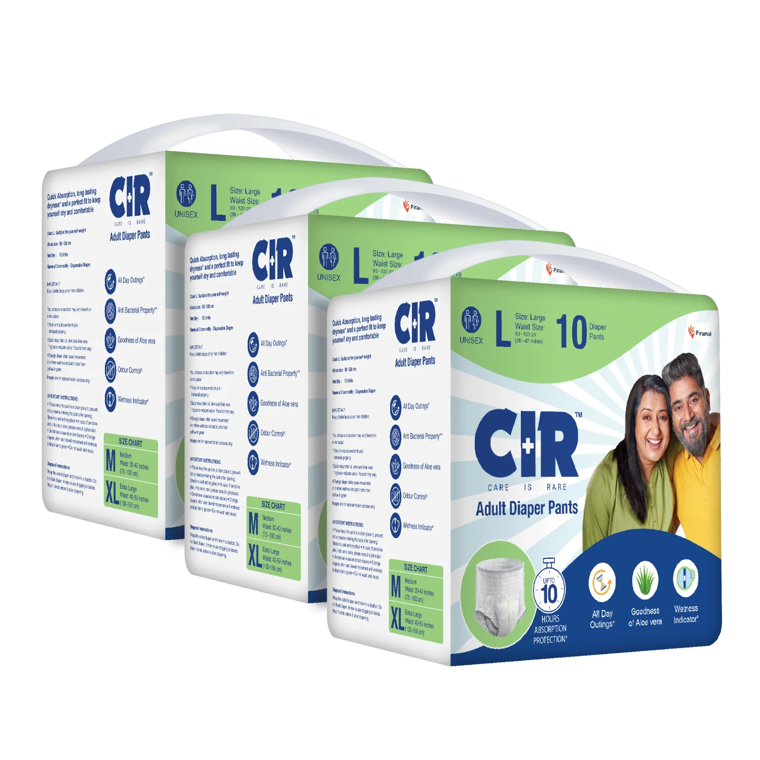 CIR Adult Diaper Pants Unisex With Wetness Indicator I Odour Control | Enriched with Aloe Vera to avoid skin irritation and rashes- (M, L & XL) - Image 27