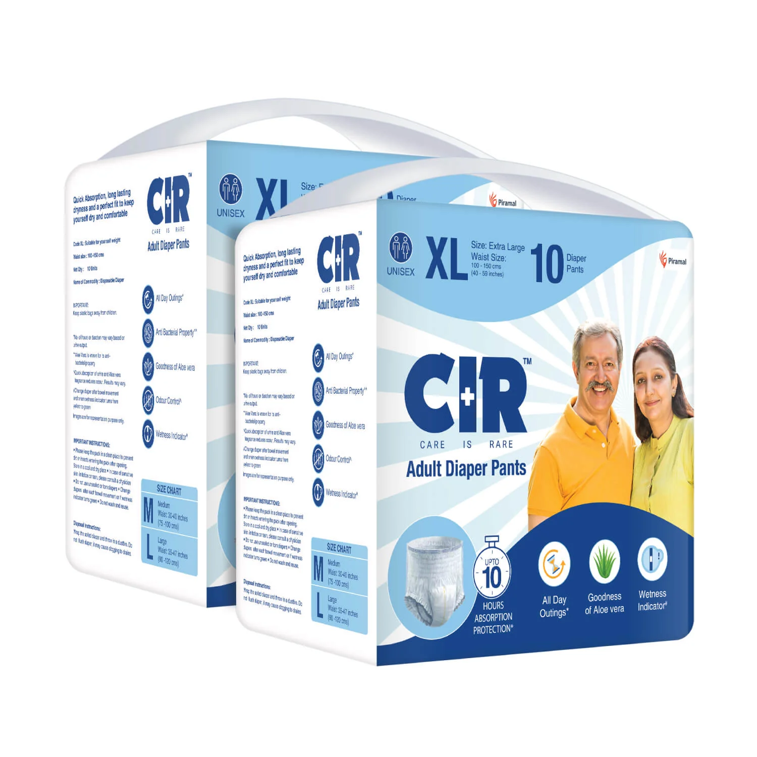 CIR Adult Diaper Pants Unisex With Wetness Indicator I Odour Control | Enriched with Aloe Vera to avoid skin irritation and rashes- (M, L & XL) - Image 29