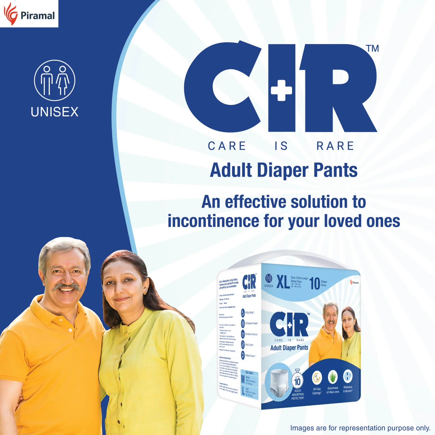CIR Adult Diaper Pants Unisex With Wetness Indicator I Odour Control | Enriched with Aloe Vera to avoid skin irritation and rashes- (M, L & XL) - Image 31