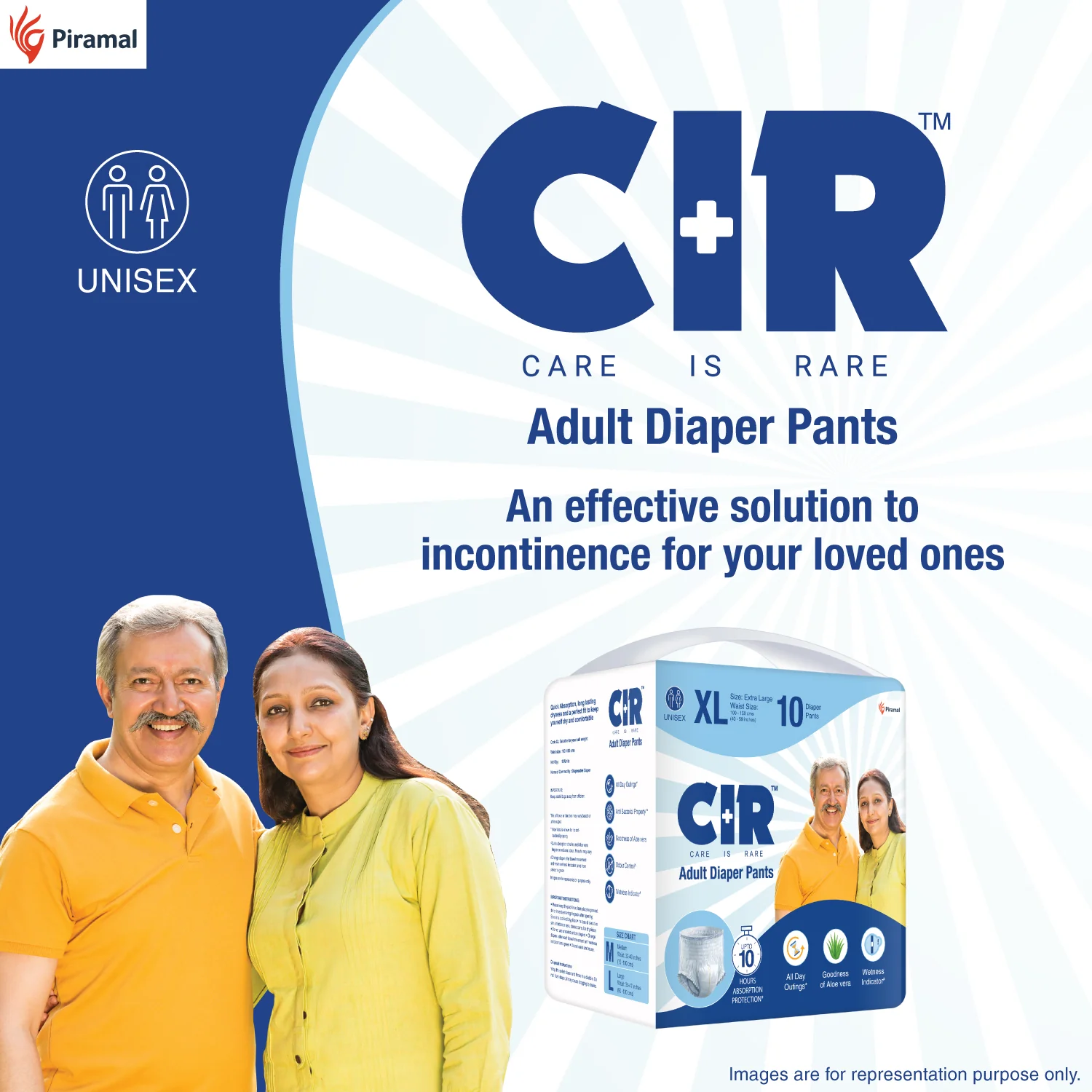 CIR Adult Diaper Pants Unisex With Wetness Indicator I Odour Control | Enriched with Aloe Vera to avoid skin irritation and rashes- (M, L & XL) - Image 7