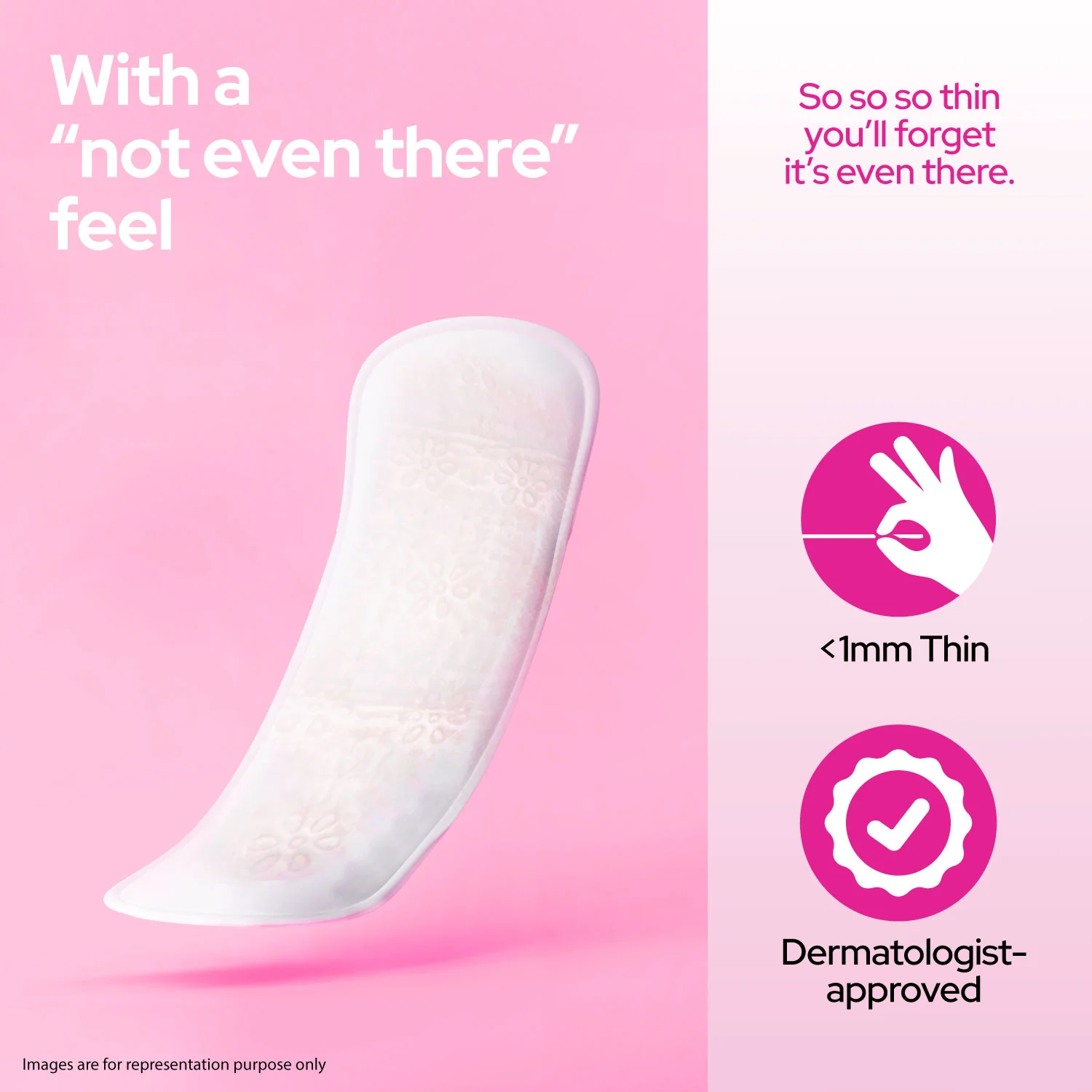 i Activ Panty Liners for Women Daily Use | 60 Liner Pads | FREE Sanitary Disposable Bag | Less than 1mm Ultra Thin Cottony Soft Pantyliners | Protection Against Leakage, Discharge, Spotting & Rashes - Image 4