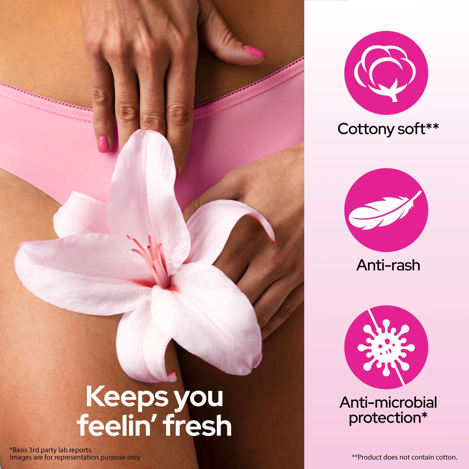 i Activ Panty Liners for Women Daily Use | 60 Liner Pads | FREE Sanitary Disposable Bag | Less than 1mm Ultra Thin Cottony Soft Pantyliners | Protection Against Leakage, Discharge, Spotting & Rashes - Image 5