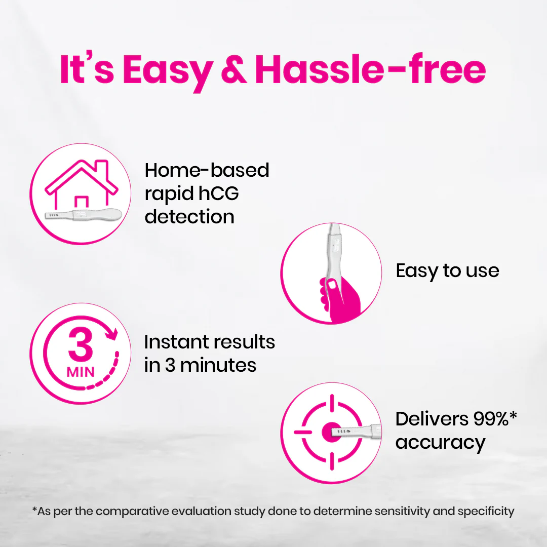 i-Know Advance Mid Stream Pregnancy Test Kit | Rapid One Step Home based Midstream Urine Pregnancy Test | Accurate Result in 3 mins | HcG Test Kit - Image 11