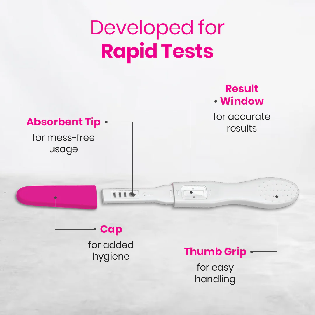 i-Know Advance Mid Stream Pregnancy Test Kit | Rapid One Step Home based Midstream Urine Pregnancy Test | Accurate Result in 3 mins | HcG Test Kit - Image 14