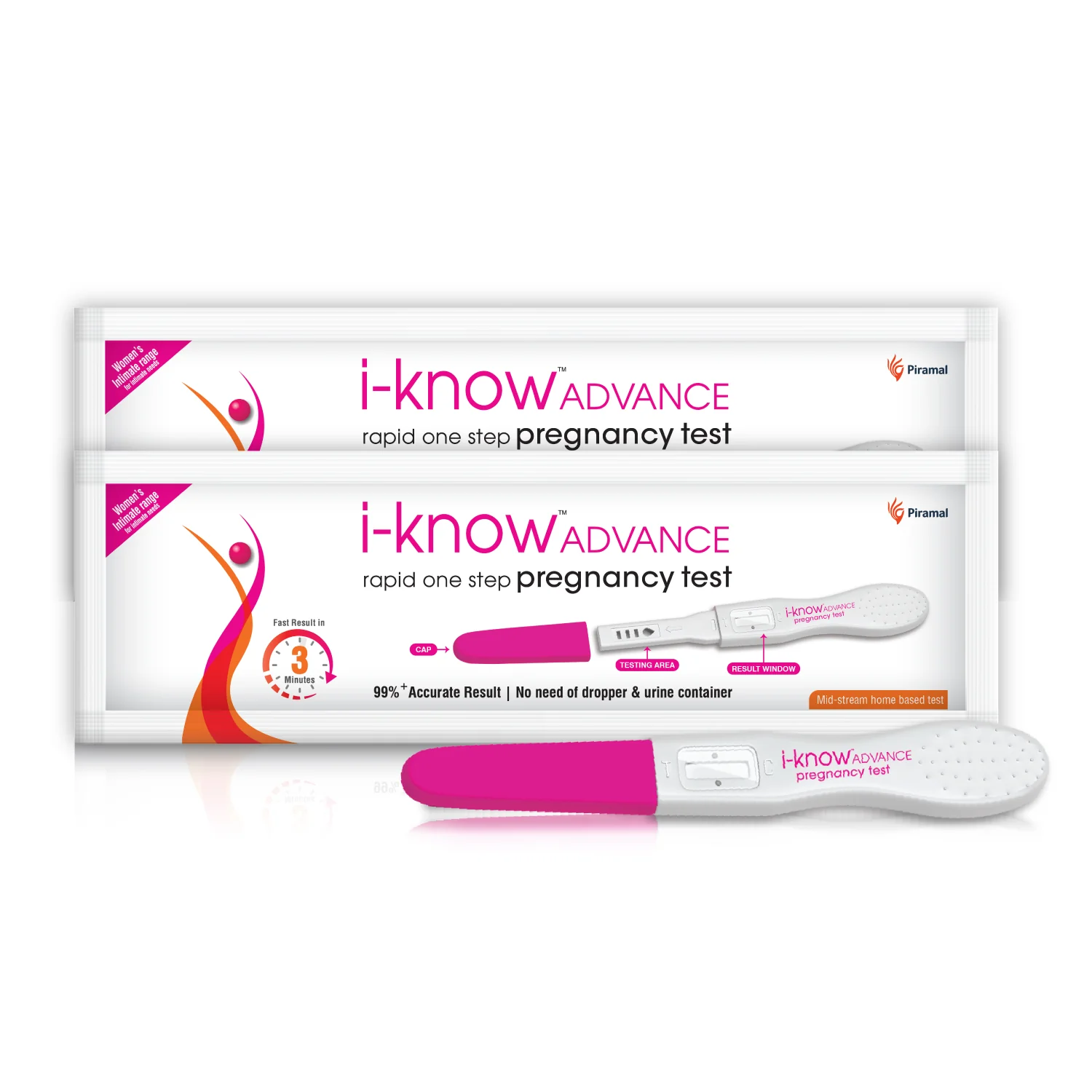 i-Know Advance Mid Stream Pregnancy Test Kit | Rapid One Step Home based Midstream Urine Pregnancy Test | Accurate Result in 3 mins | HcG Test Kit - Image 5