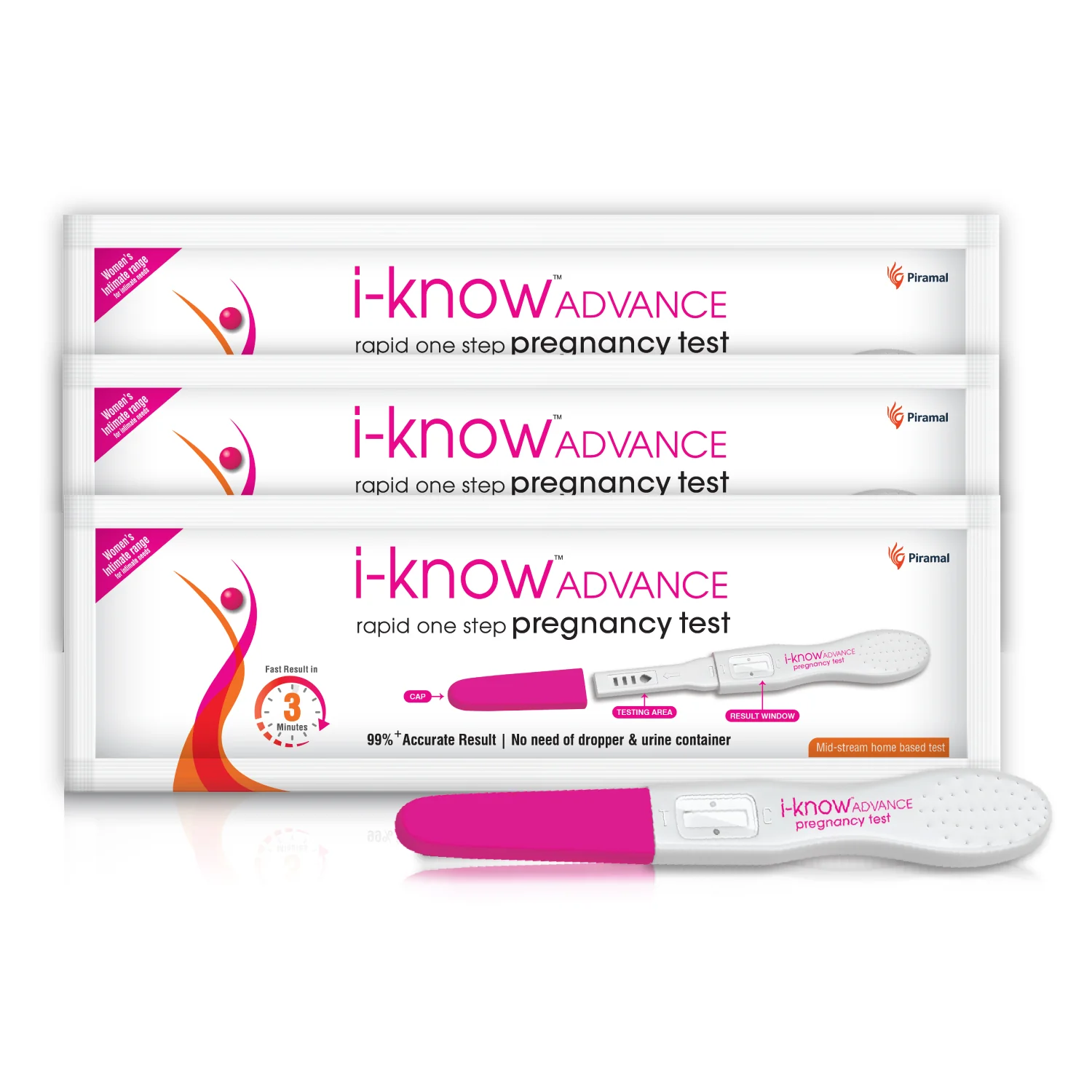 i-Know Advance Mid Stream Pregnancy Test Kit | Rapid One Step Home based Midstream Urine Pregnancy Test | Accurate Result in 3 mins | HcG Test Kit - Image 6