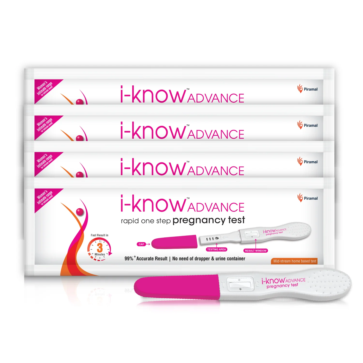 i-Know Advance Mid Stream Pregnancy Test Kit | Rapid One Step Home based Midstream Urine Pregnancy Test | Accurate Result in 3 mins | HcG Test Kit - Image 7
