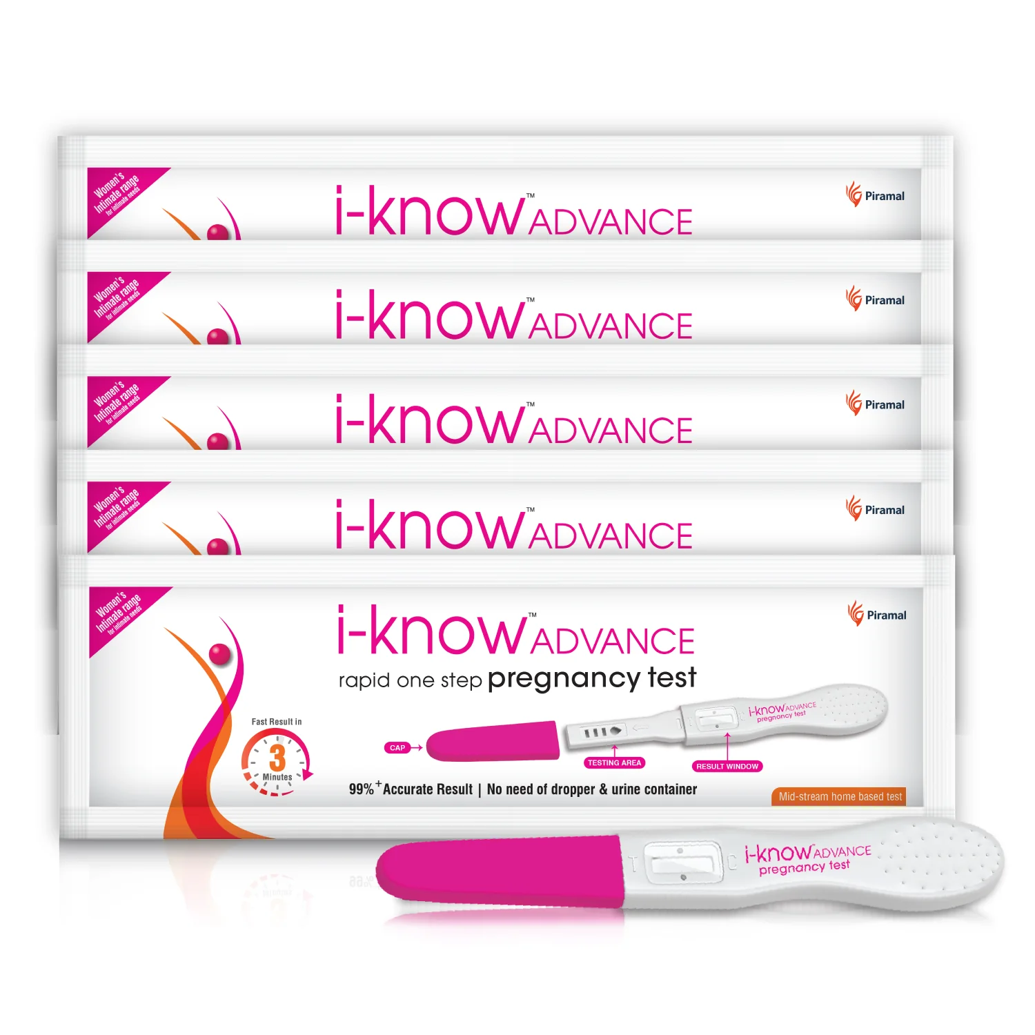 i-Know Advance Mid Stream Pregnancy Test Kit | Rapid One Step Home based Midstream Urine Pregnancy Test | Accurate Result in 3 mins | HcG Test Kit - Image 8
