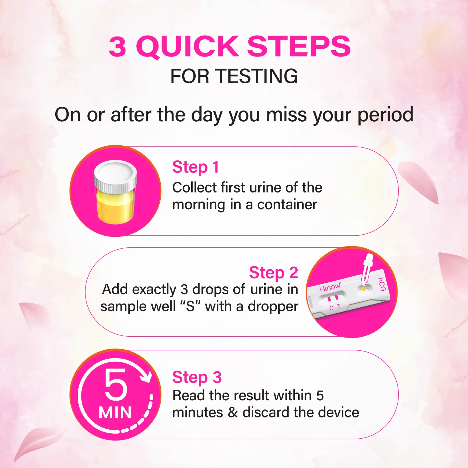 i-know One Step Pregnancy Test Device | One Step HCG Pregnancy Testing Kit - Image 7
