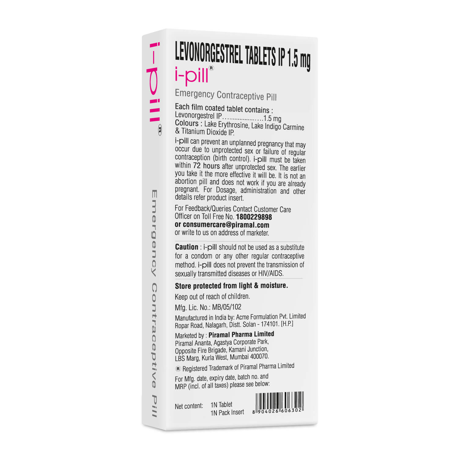 I-Pill Emergency Contraceptive Pill | Preventing Unplanned Pregnancies - Image 4