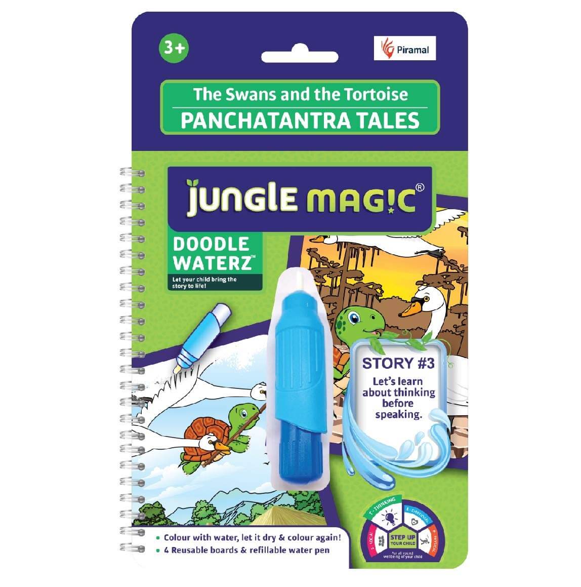 Jungle Magic Doodle Waterz | Reusable Children's Colouring Book - Image 11