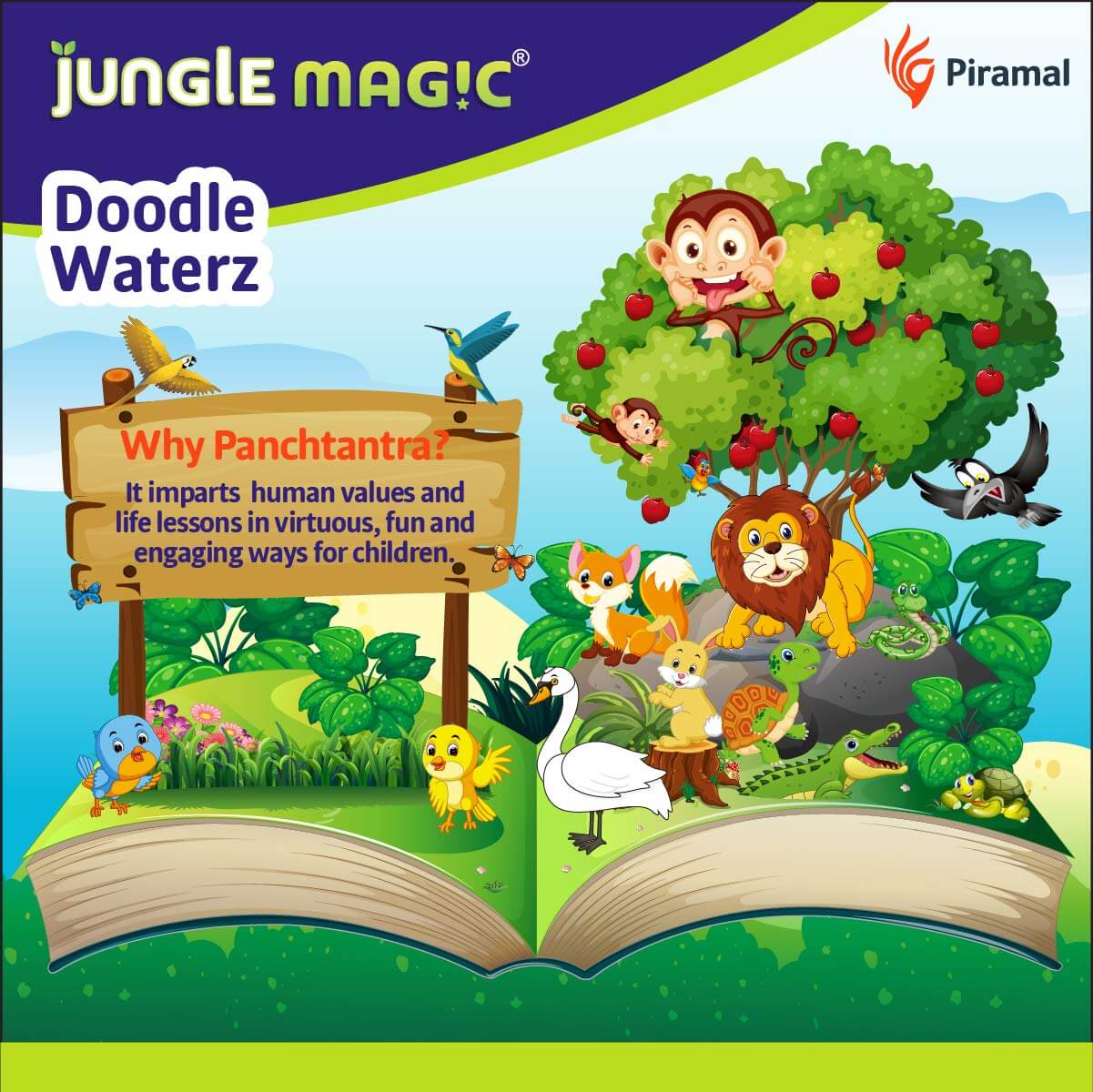 Jungle Magic Doodle Waterz | Reusable Children's Colouring Book - Image 13