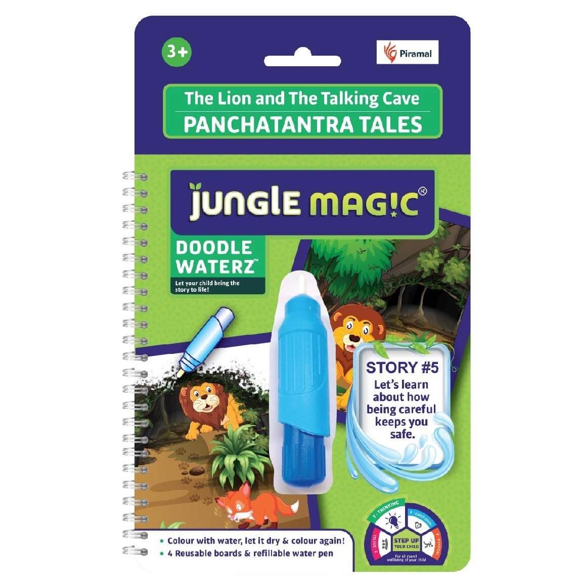 Jungle Magic Doodle Waterz | Reusable Children's Colouring Book - Image 16