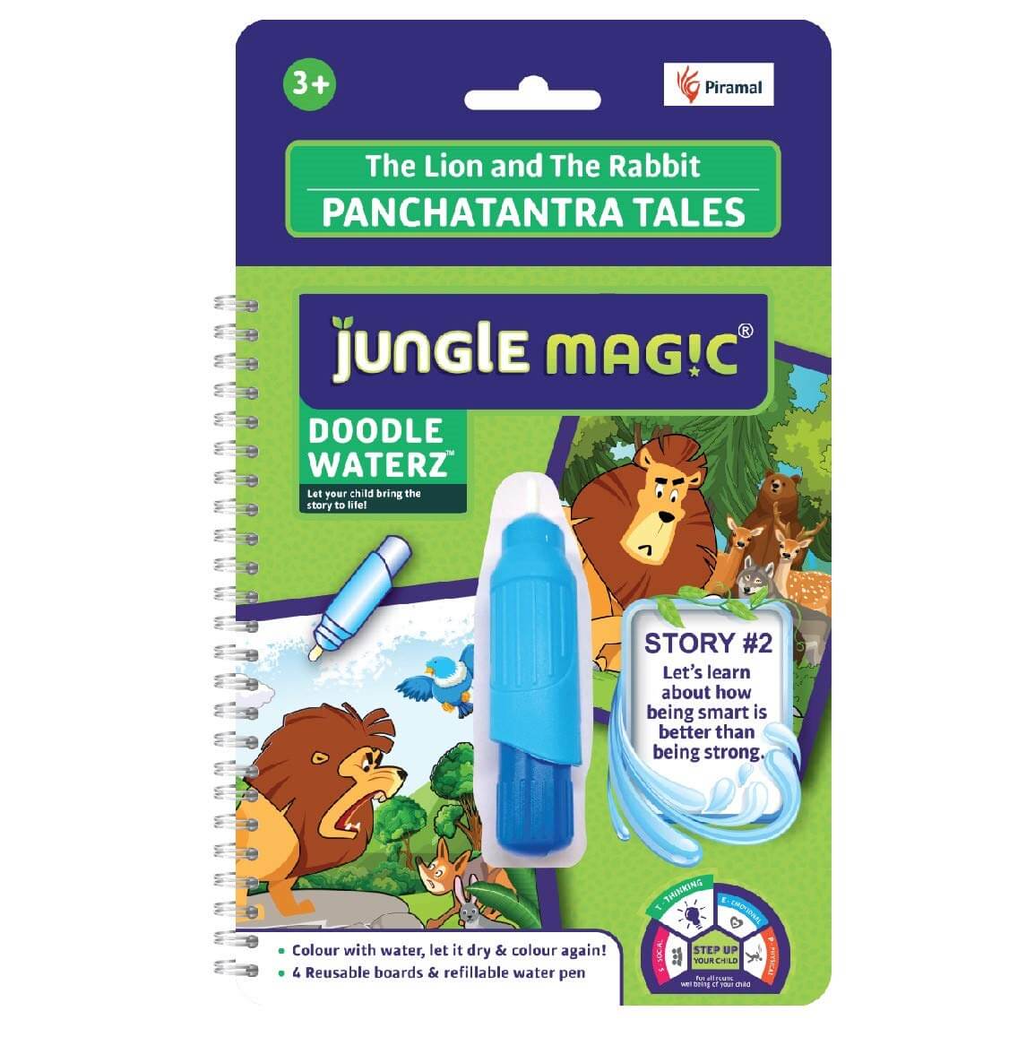 Jungle Magic Doodle Waterz | Reusable Children's Colouring Book - Image 17