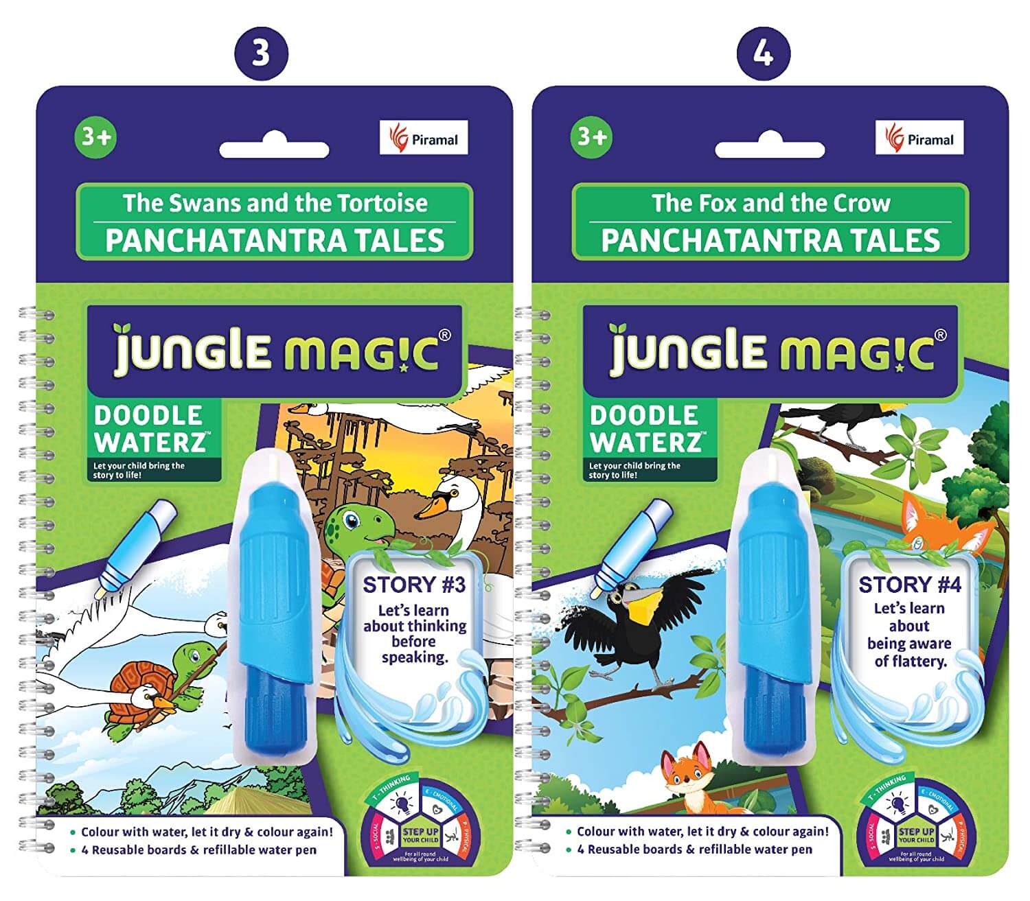 Jungle Magic Doodle Waterz | Reusable Children's Colouring Book - Image 23