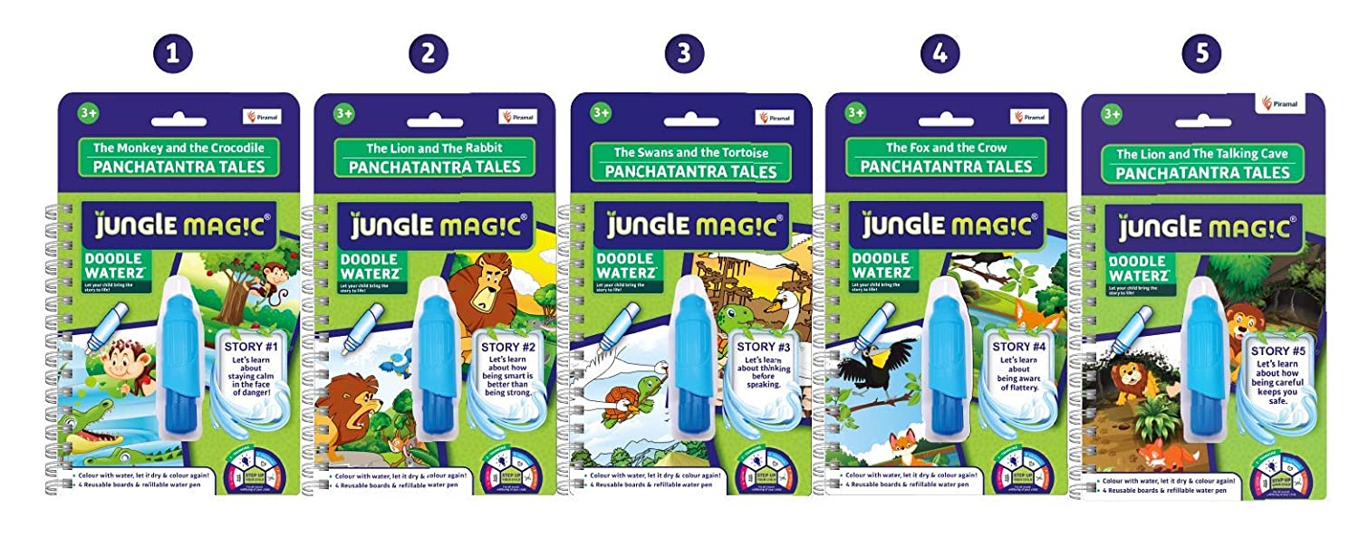 Jungle Magic Doodle Waterz | Reusable Children's Colouring Book - Image 4