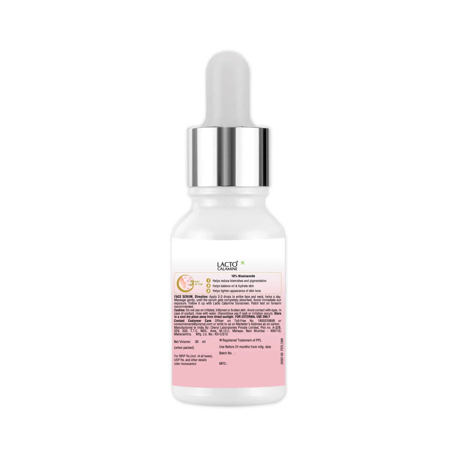 Lacto Calamine 10% Niacinamide Face Serum | 30ml | Pore Minimizing, Acne Marks, Blemishes & Oil Balancing,Reduces Pigmentation | Dermatologically Tested & Fragrance Free | 30ml - Image 8