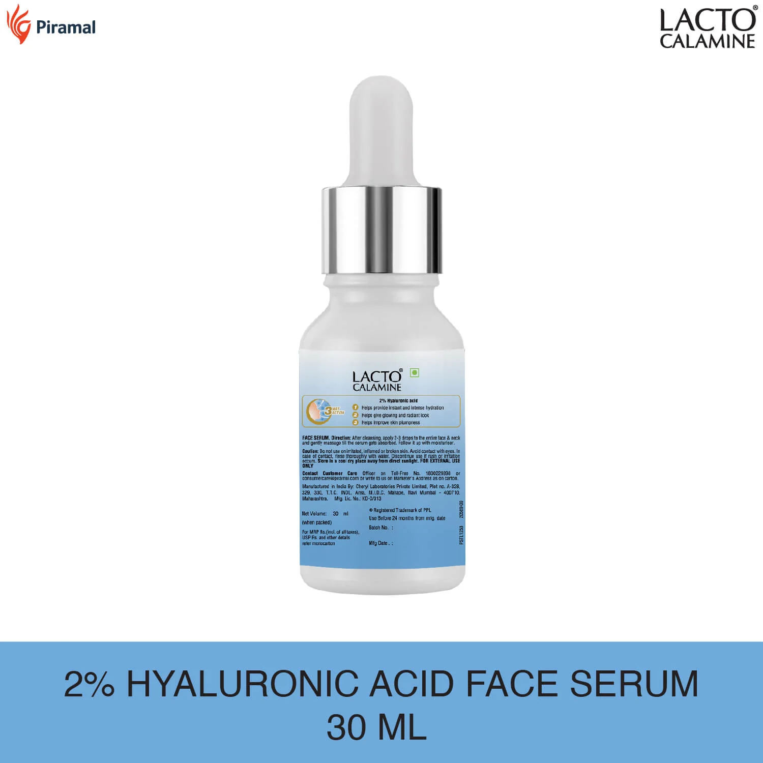 Lacto Calamine 2% Hyaluronic acid with Penta-Ceramide complex |Daily Face Serum, Intense Hydration For Plump & Bouncy Skin | Suitable for all skin types |No Parabens, No Sulphates - 30 ml - Image 6