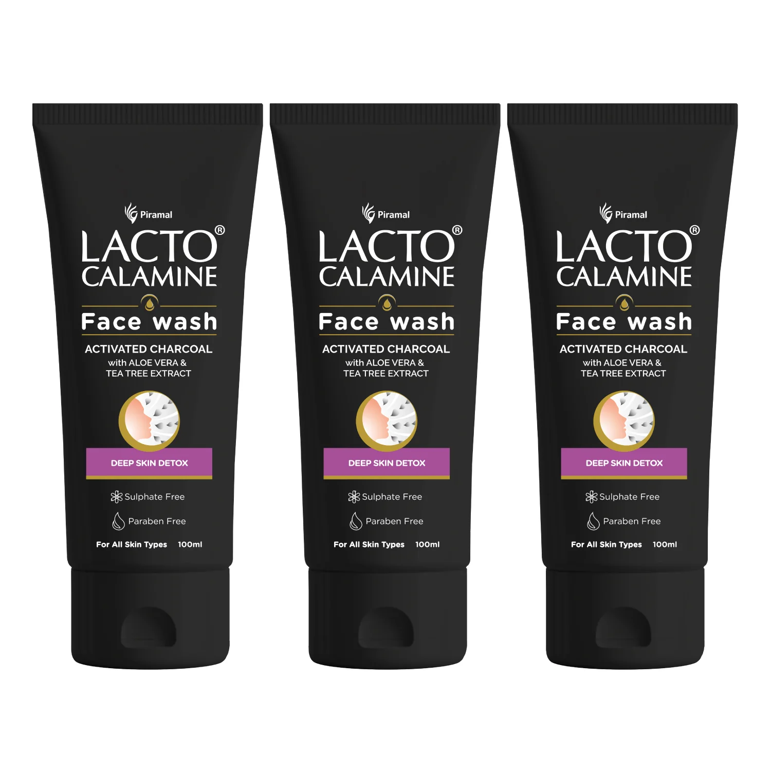 Lacto Calamine Activated Charcoal Face Wash with Aloe Vera & Tea Tree Extract for Deep Skin Detox. Removes impurities and fights blackheads & whiteheads. No Parabens, No Sulphates - 100 ml - Image 9