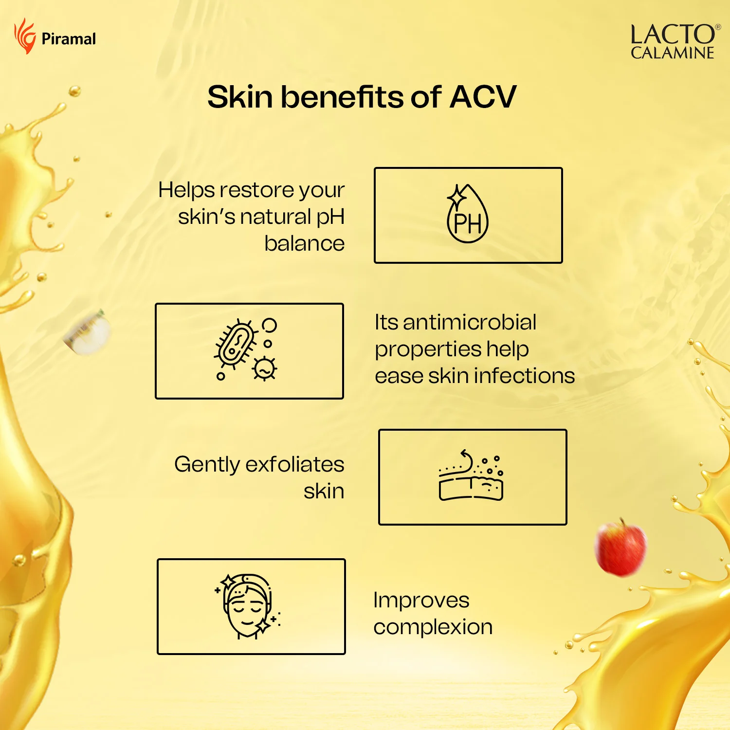 Lacto Calamine Apple Cider Vinegar Foaming Face wash|Maintains skin pH balance for healthy skin | Bright & glowing skin| With Built-in foaming Brush|150ml - Image 5