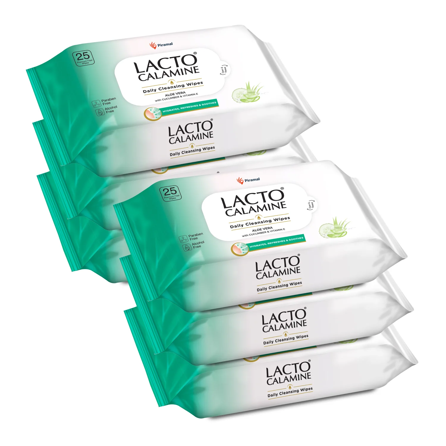 Lacto Calamine Daily Cleansing Facial Wipes | Wet Wipes for Face with Aloe Vera, Cucumber & Vitamin E | Makeup Remover Wipes| Paraben & Alcohol Free - Image 11