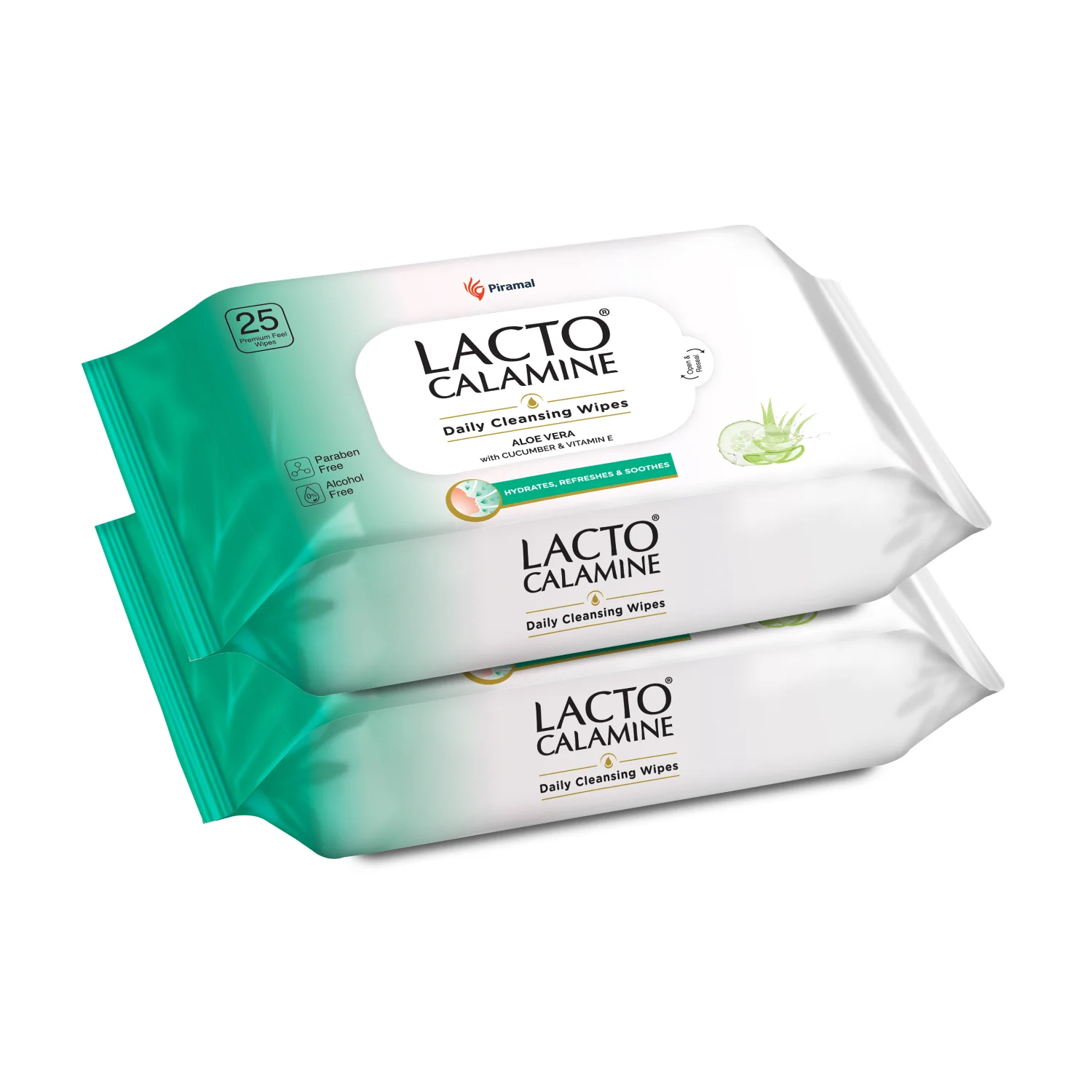 Lacto Calamine Daily Cleansing Facial Wipes | Wet Wipes for Face with Aloe Vera, Cucumber & Vitamin E | Makeup Remover Wipes| Paraben & Alcohol Free - Image 7