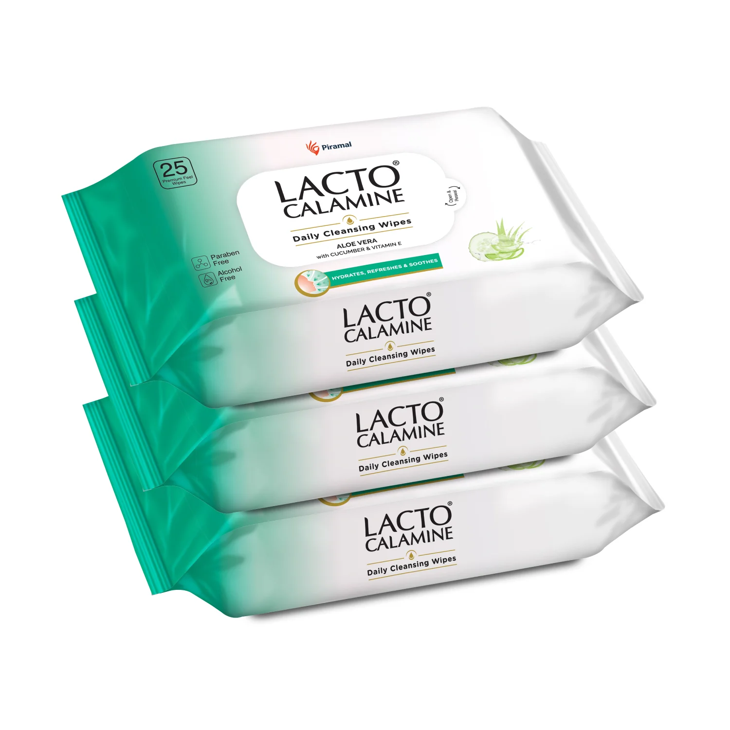 Lacto Calamine Daily Cleansing Facial Wipes | Wet Wipes for Face with Aloe Vera, Cucumber & Vitamin E | Makeup Remover Wipes| Paraben & Alcohol Free - Image 8