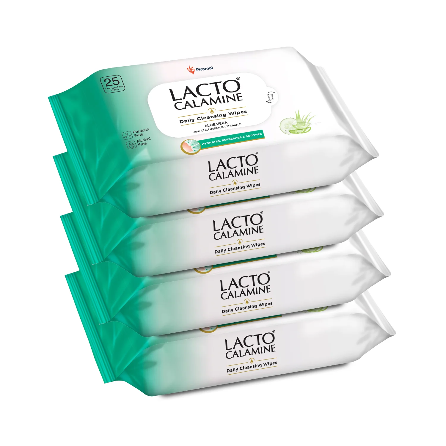 Lacto Calamine Daily Cleansing Facial Wipes | Wet Wipes for Face with Aloe Vera, Cucumber & Vitamin E | Makeup Remover Wipes| Paraben & Alcohol Free - Image 9