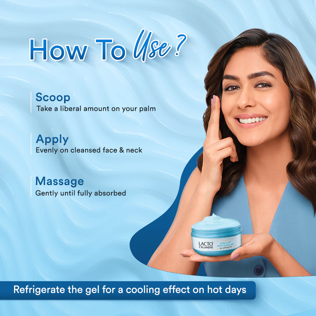 Lacto Calamine Super Light Moisturizer For Face  | Moisturiser For Oily Skin With Niacinamide, Hyaluronic Acid & Vitamin E | Oil Free, Light Weight & Non Greasy | Face Moisturizer For Women & Men | 150g - Image 6