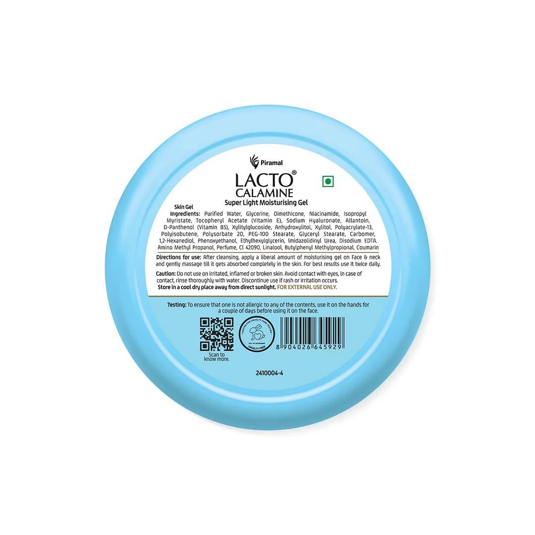 Lacto Calamine Super Light Moisturizer For Face  | Moisturiser For Oily Skin With Niacinamide, Hyaluronic Acid & Vitamin E | Oil Free, Light Weight & Non Greasy | Face Moisturizer For Women & Men | 150g - Image 9