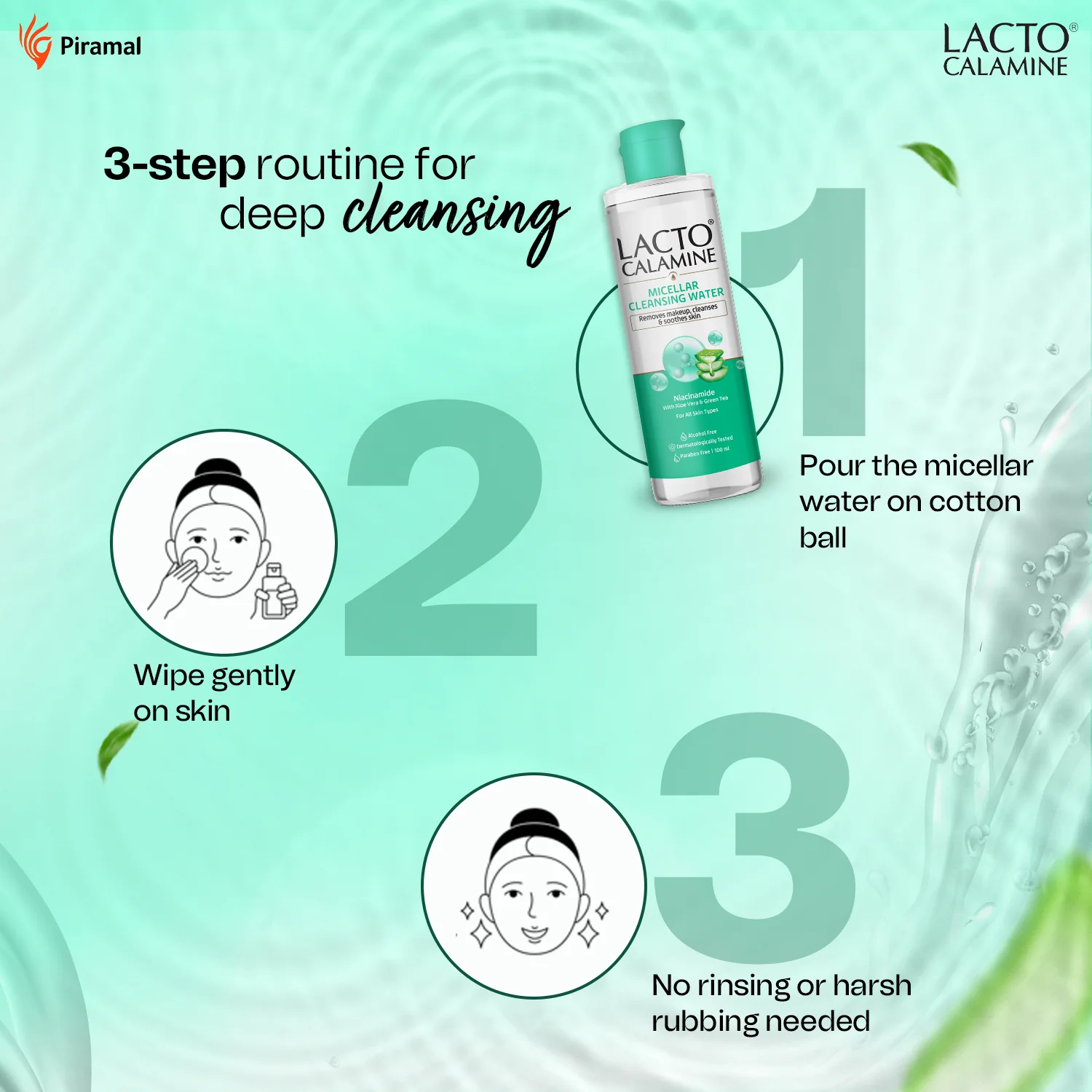 Lacto Calamine Micellar Cleansing Water | 100 ml - Image 7