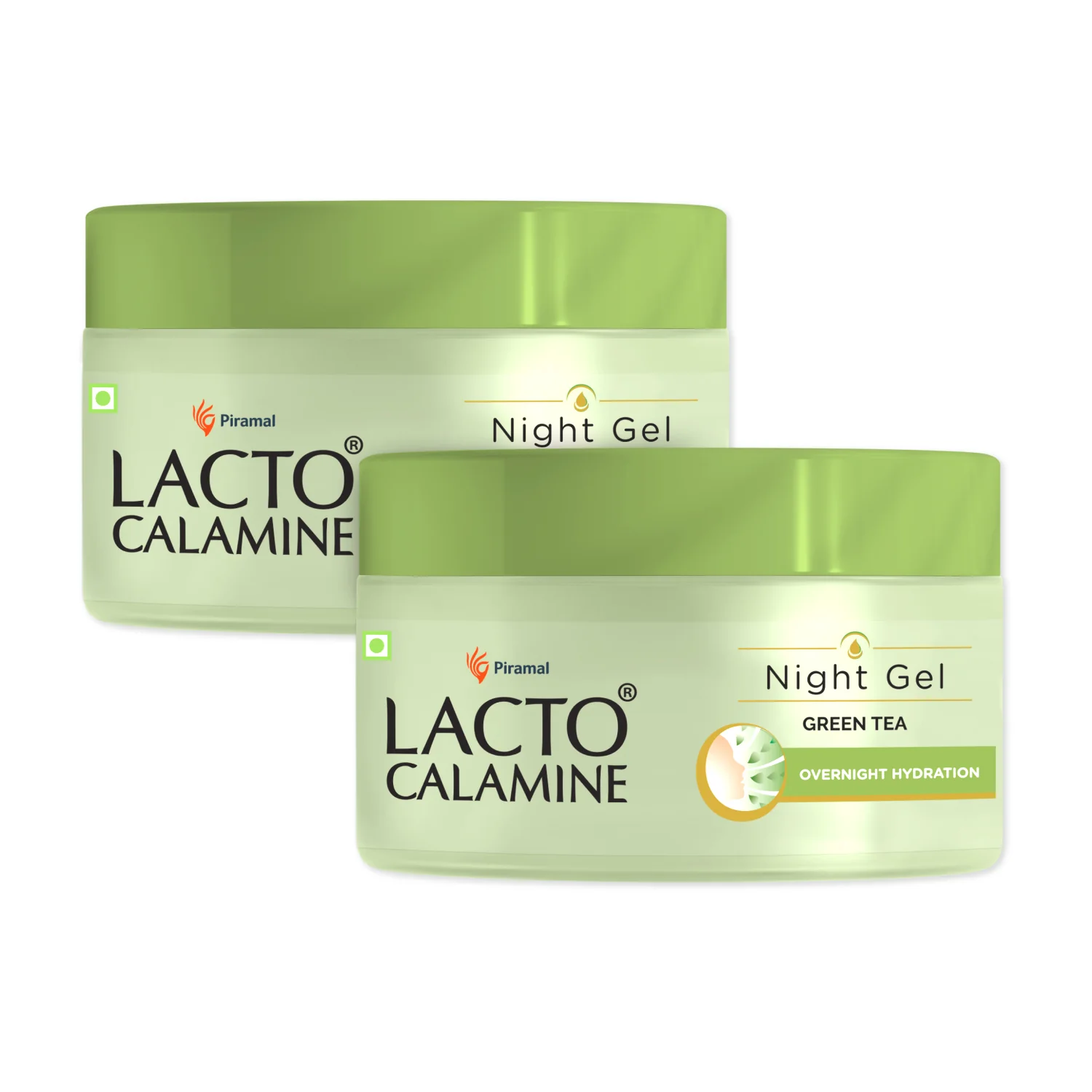 Lacto Calamine Green Tea Night Gel Moisturizer For Women | Night Cream For Oily Skin with Niacinamide & Glycolic Acid | Lightens Skin Tone & Overnight Hydration | Anti- Aging | 50g - Image 8