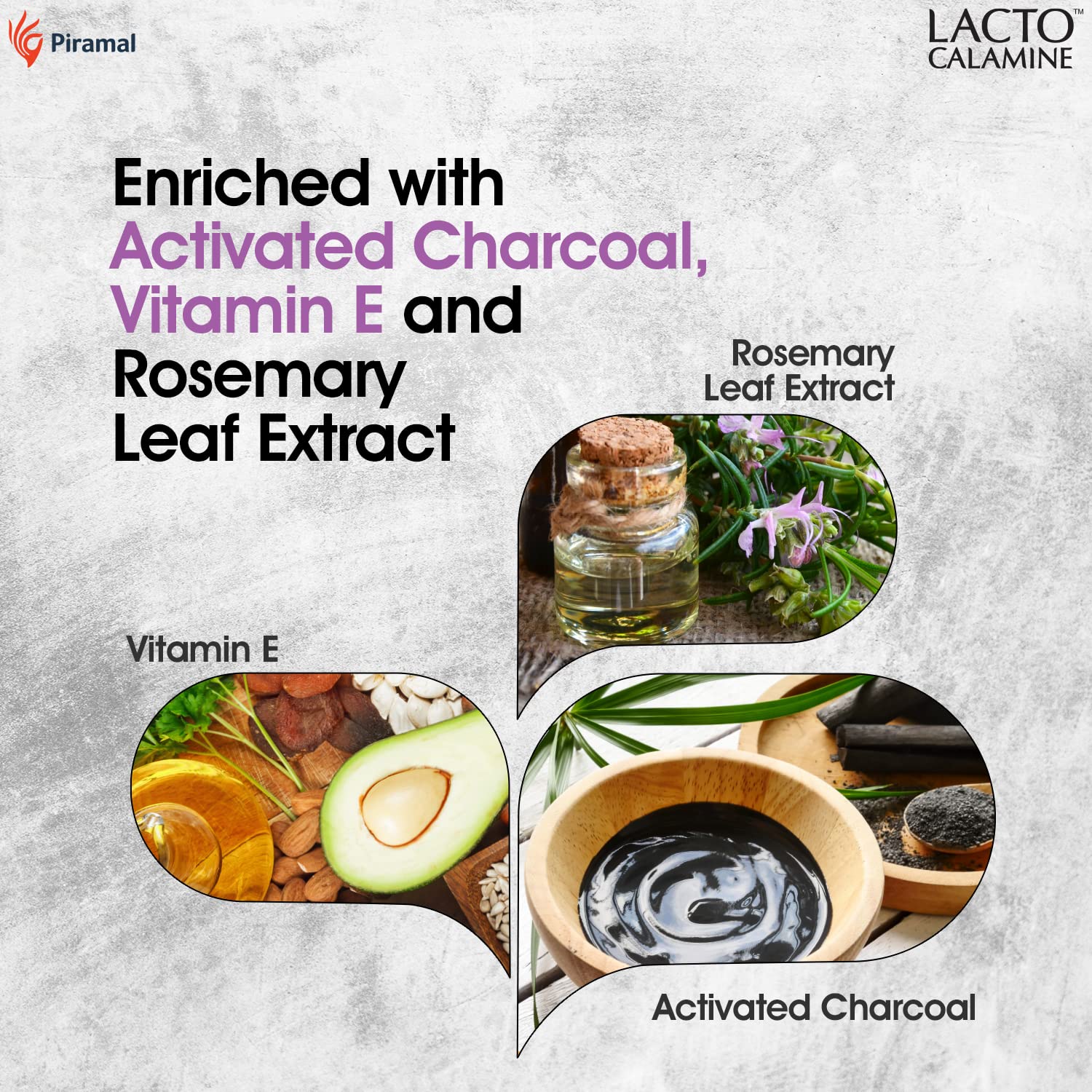 Lacto Calamine Face Peel Off Mask | Activate Charcoal & Vitamin E - Image 3