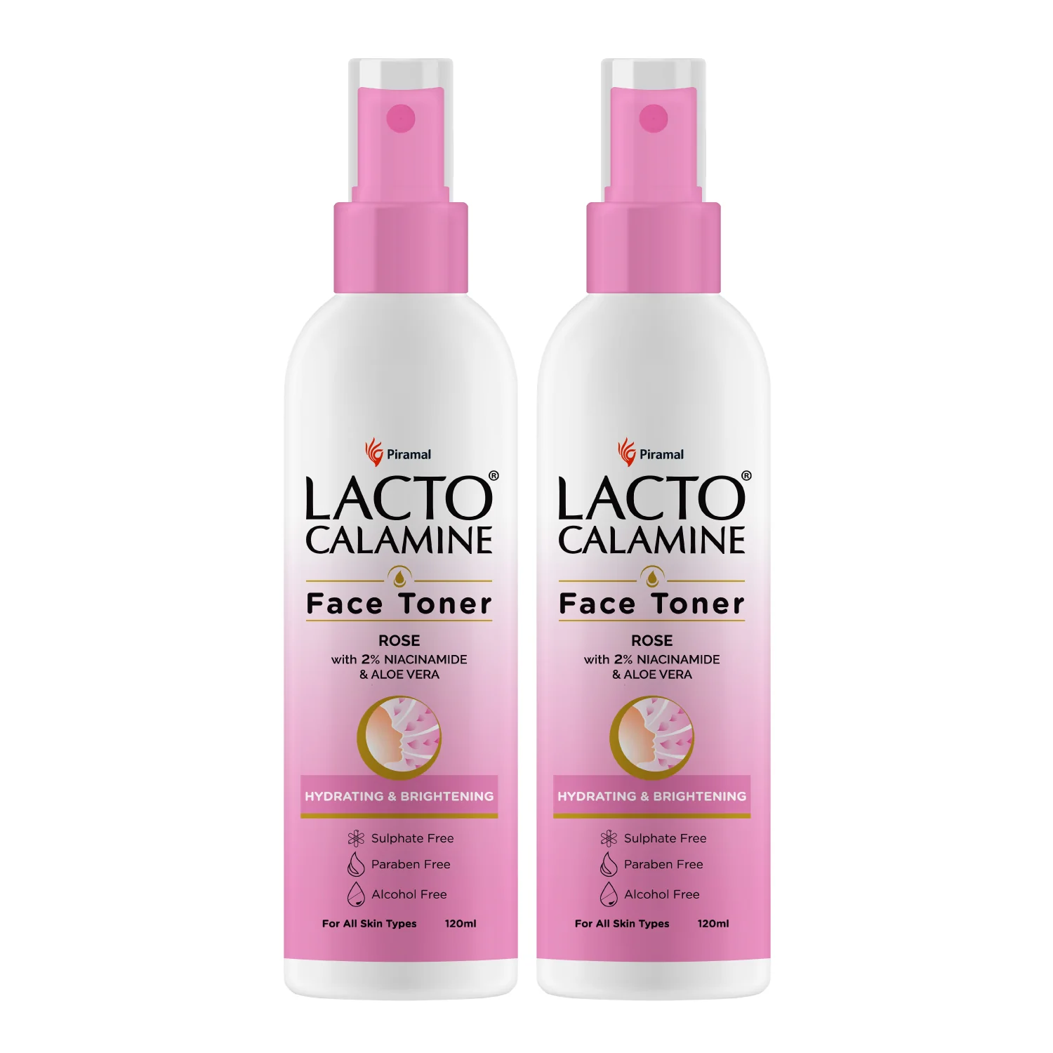 Lacto Calamine Rose Water Toner For Glowing Skin | Gulab Jal Face Toner | Rosewater with Aloe Vera & 2% Niacinamide | Cleanses, Hydrates & Moisturises Skin | No Sulphate, Alcohol, & Parabens | 120ml - Image 9