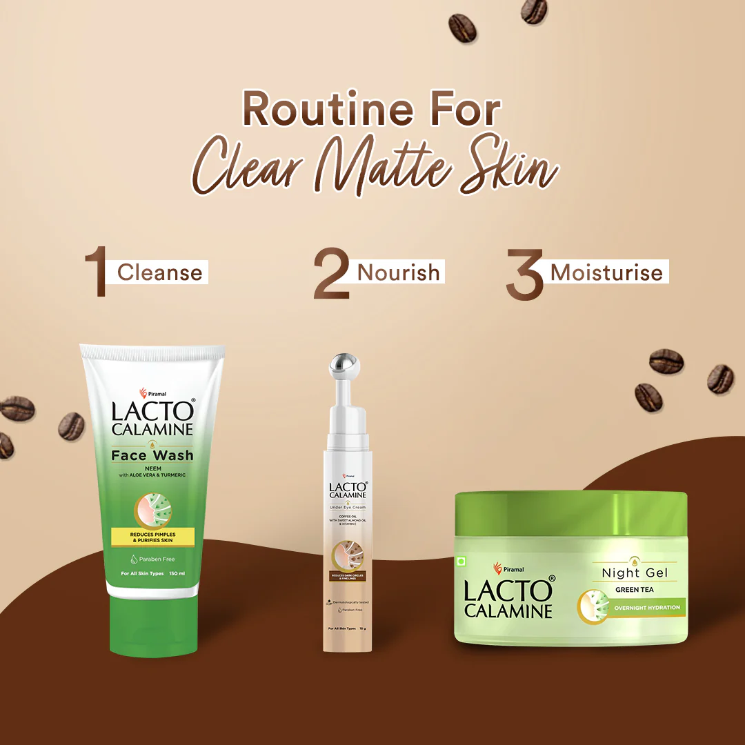 Lacto Calamine Under Eye Cream For Dark Circles for Women & Men | Fine Lines & Puffy Eyes With Cooling Massage Roller | With Coffee Oil, Multi-Peptides, Niacinamide, & Vitamin E | 15g - Image 6