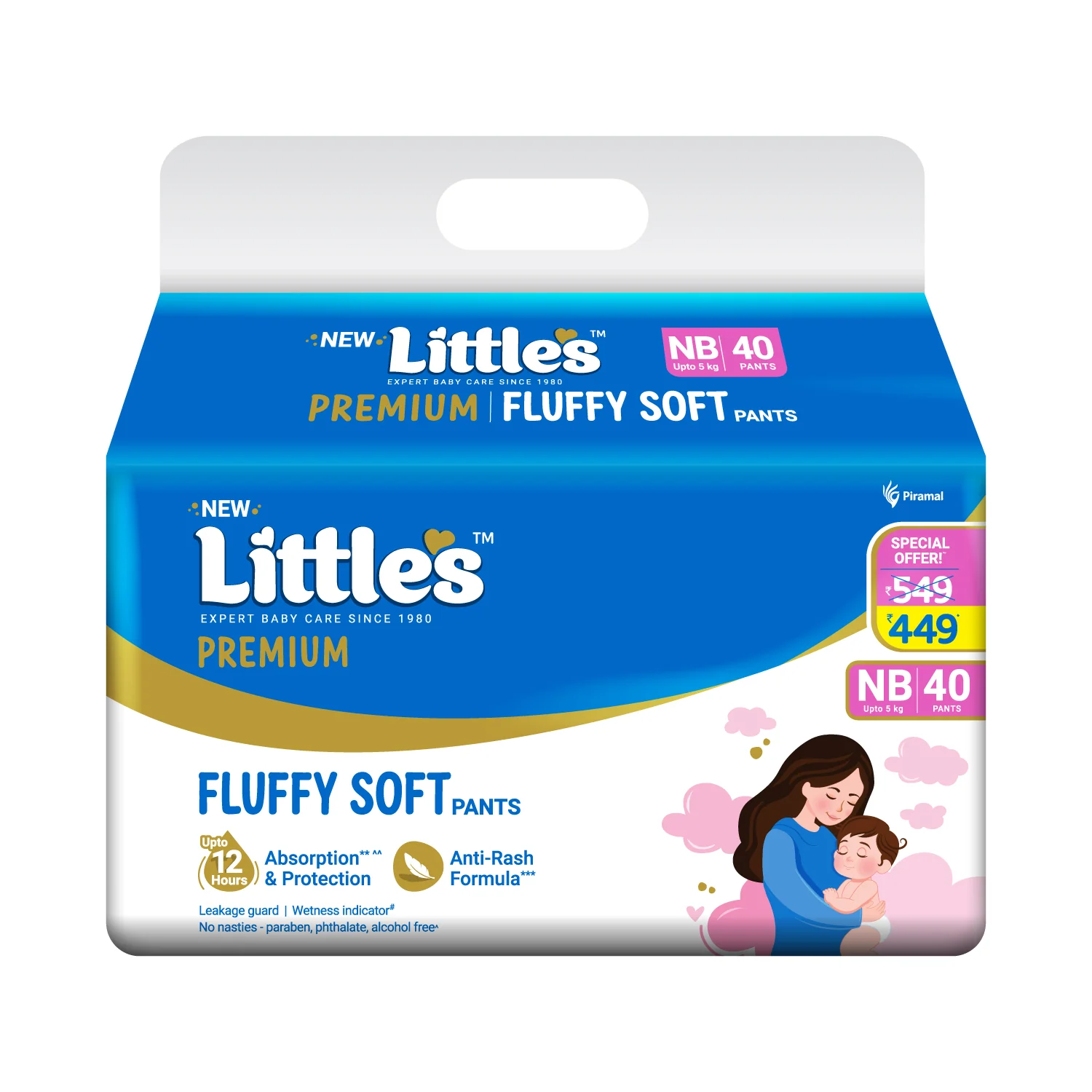 Little's Comfy Baby Diaper Pants - Premium | Baby Diapers with 12 hours Absorption & Wetness Indicators - Image 11