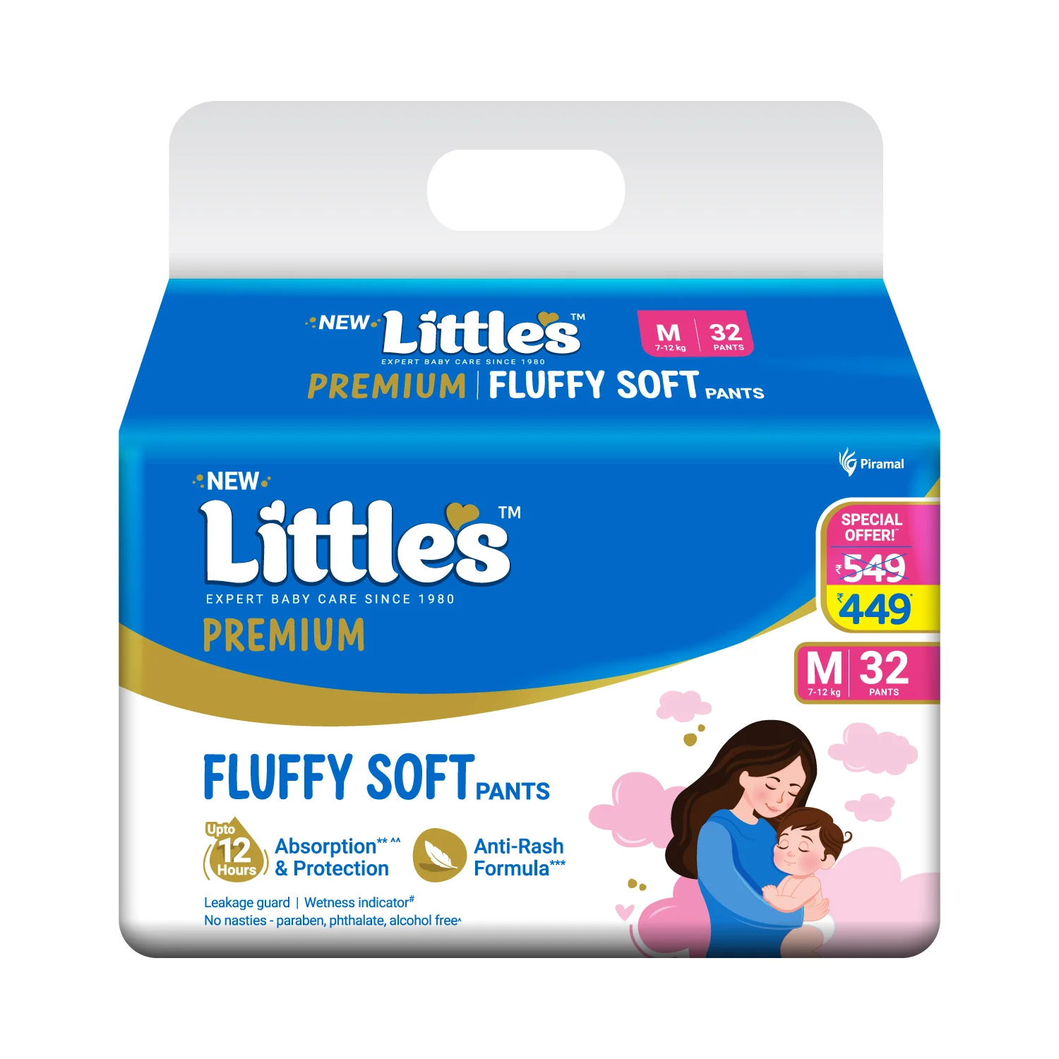 Little's Comfy Baby Diaper Pants - Premium | Baby Diapers with 12 hours Absorption & Wetness Indicators - Image 13