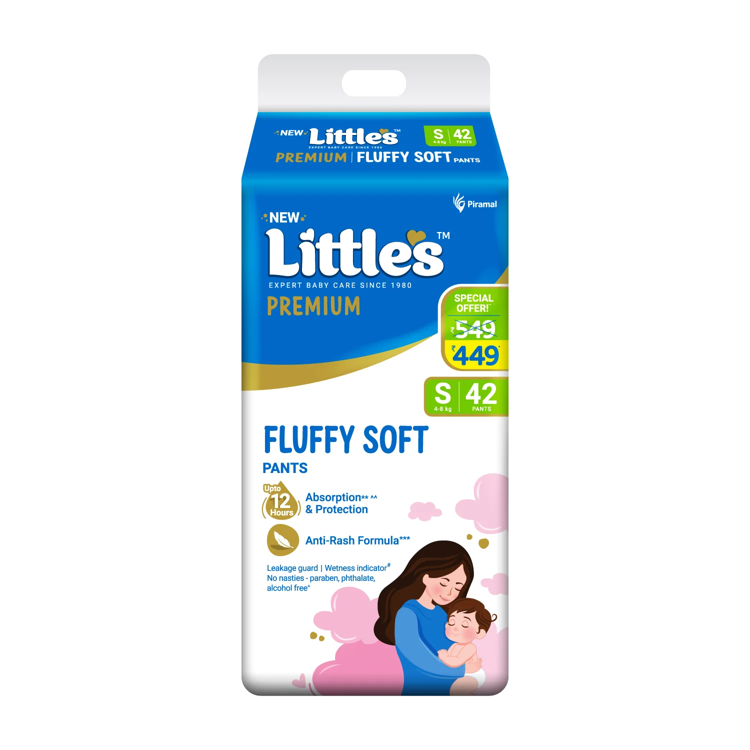 Little's Comfy Baby Diaper Pants - Premium | Baby Diapers with 12 hours Absorption & Wetness Indicators - Image 14