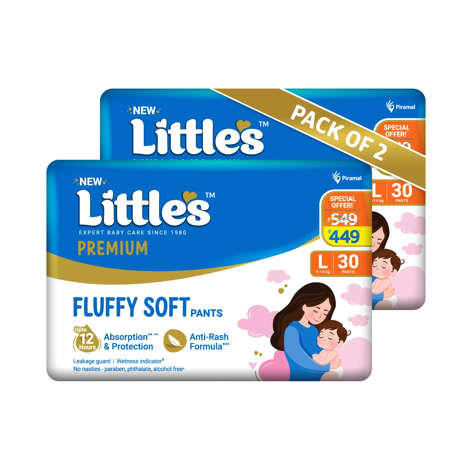 Little's Comfy Baby Diaper Pants - Premium | Baby Diapers with 12 hours Absorption & Wetness Indicators - Image 18