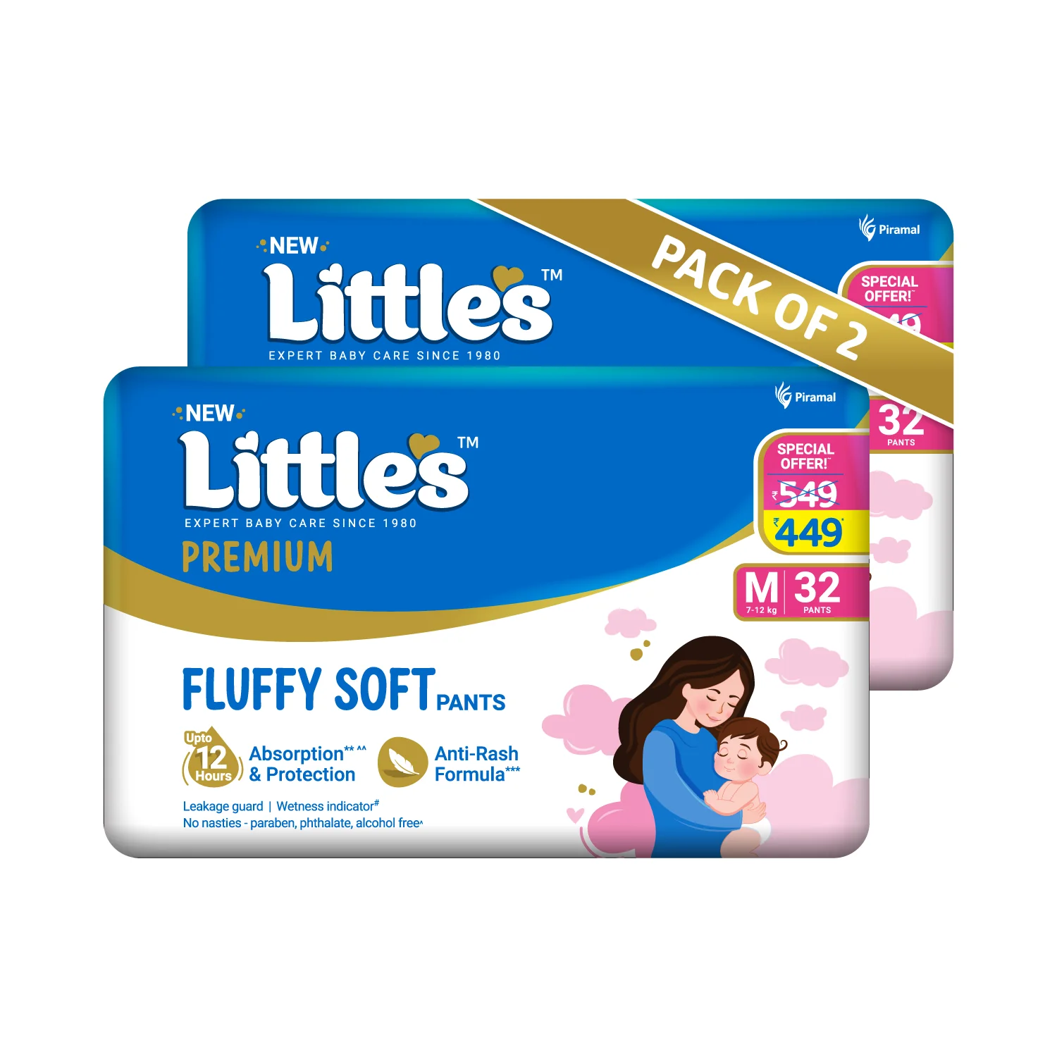 Little's Comfy Baby Diaper Pants - Premium | Baby Diapers with 12 hours Absorption & Wetness Indicators - Image 21