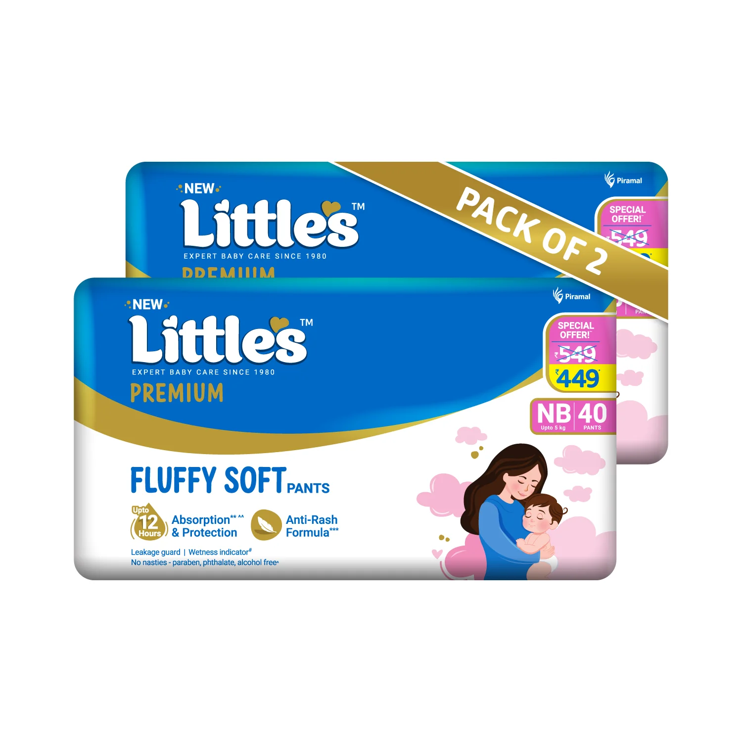 Little's Comfy Baby Diaper Pants - Premium | Baby Diapers with 12 hours Absorption & Wetness Indicators - Image 25